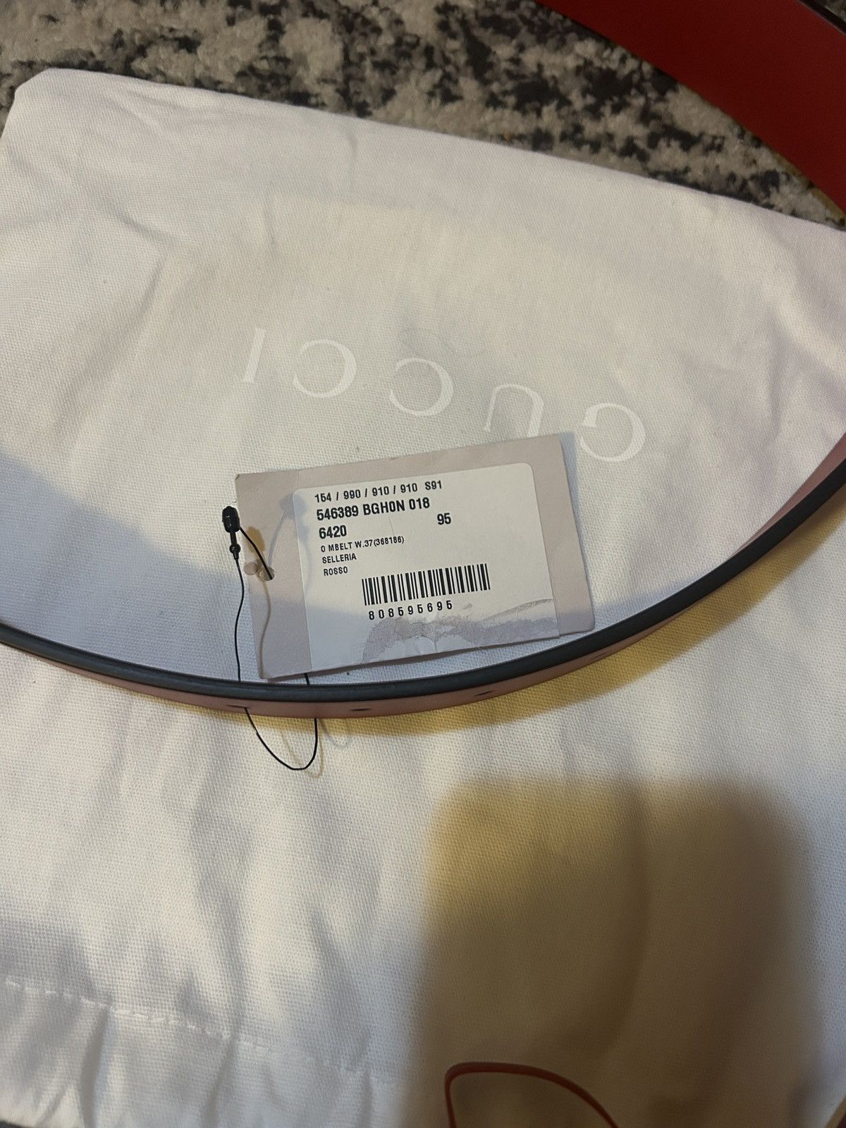 Gucci Gucci GG Interlocking Belt Red Size ONE SIZE - 5 Thumbnail