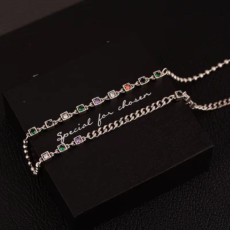 Jewelry Multicolor Zircons Sweater Necklace Size ONE SIZE - 3 Thumbnail
