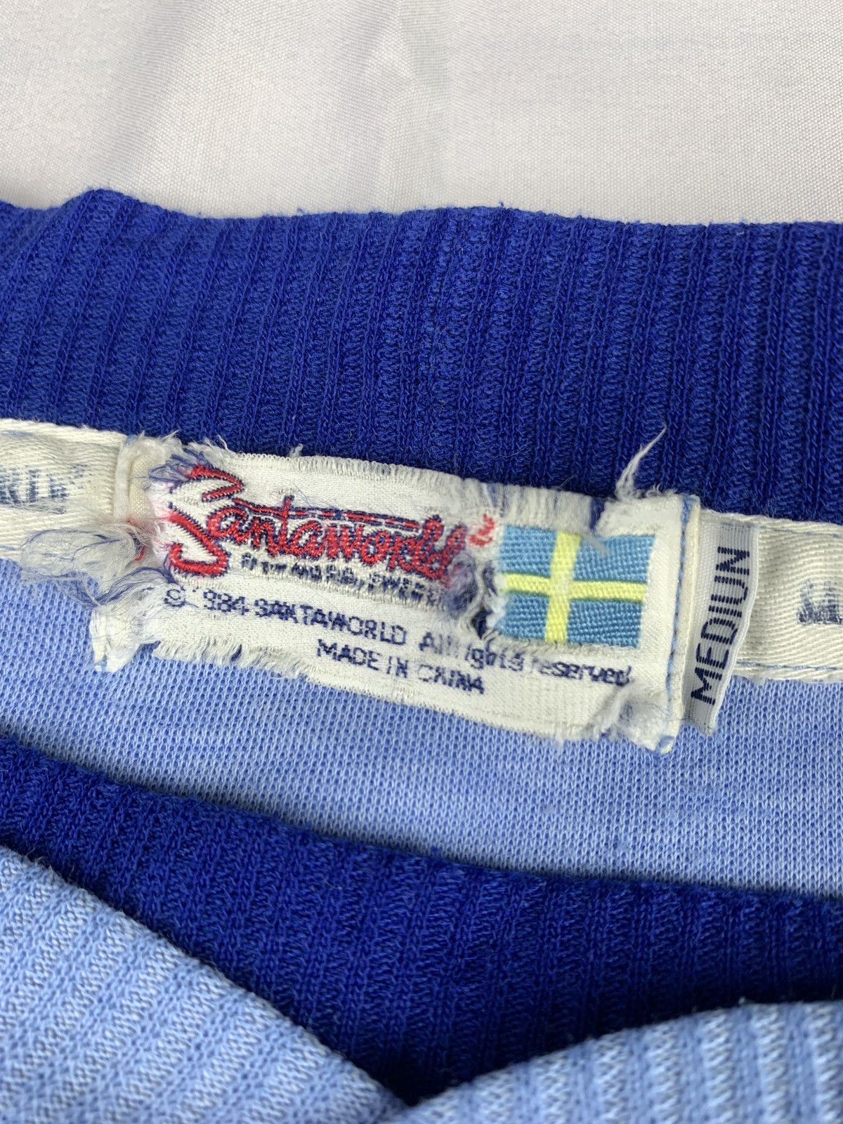Cartoon Network 1990s Santa World Swedia Baby Blue Big Graphic Crewneck Size US M / EU 48-50 / 2 - 7 Thumbnail