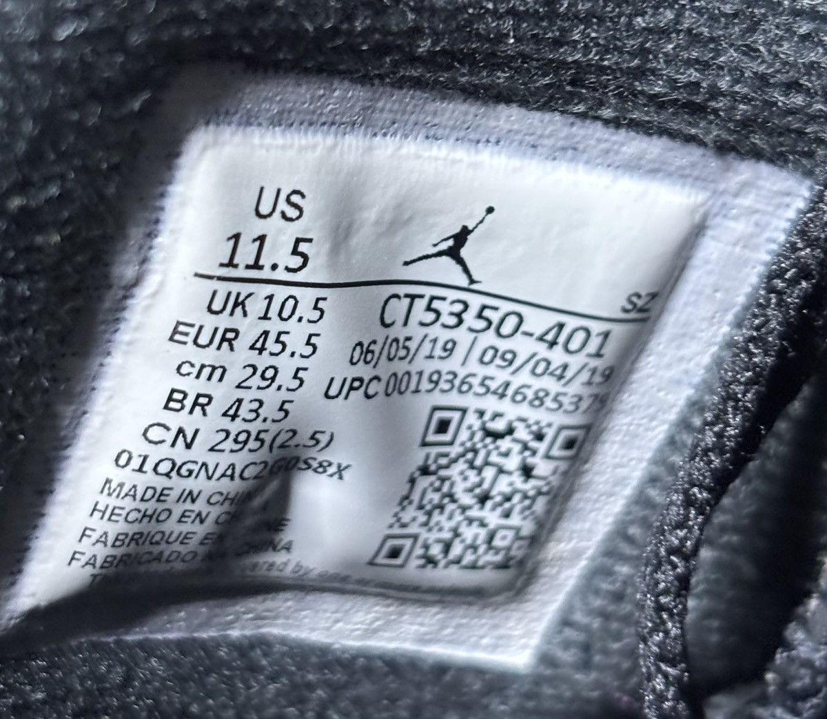 Jordan Brand Air Jordan 6 Retro Washed Denim 2019 Size 11.5 Size US 11.5 / EU 44-45 - 7 Thumbnail