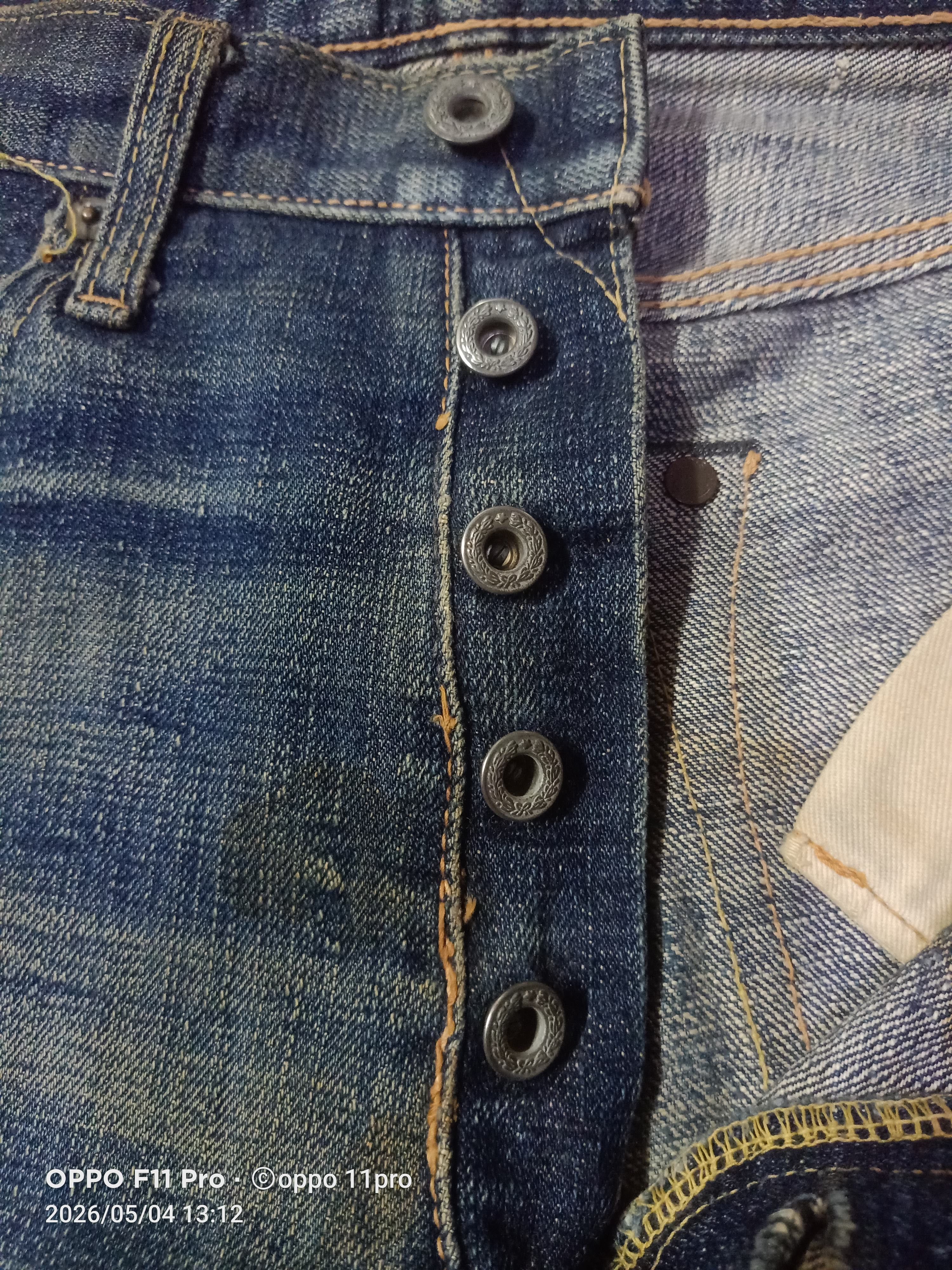 Oni Oni Denim 14oz Pure Blue Distressdenim Redselved Size US 30 / EU 46 - 21 Thumbnail
