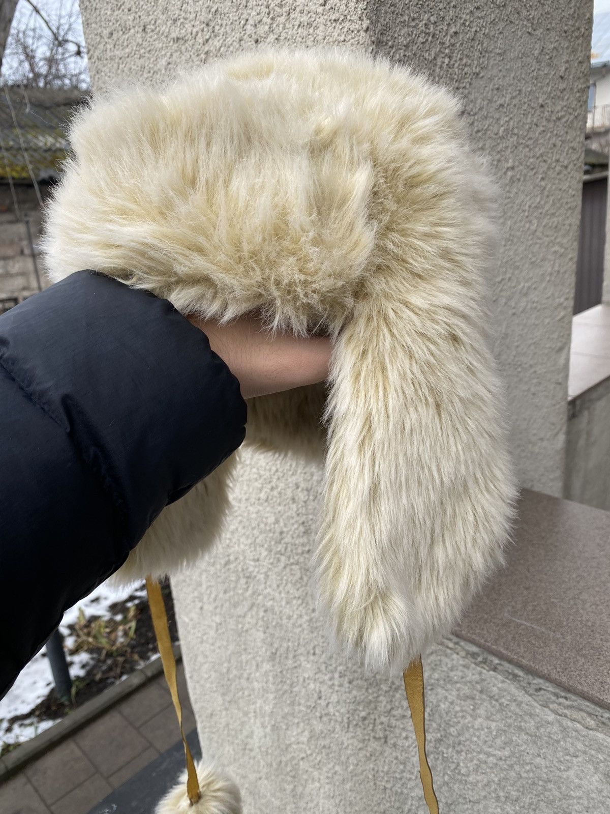 Hysteric Glamour × Vintage Crazy Y2k Mohair Fuzzy Hat Ushanka Punk Winter Size ONE SIZE - 3 Thumbnail