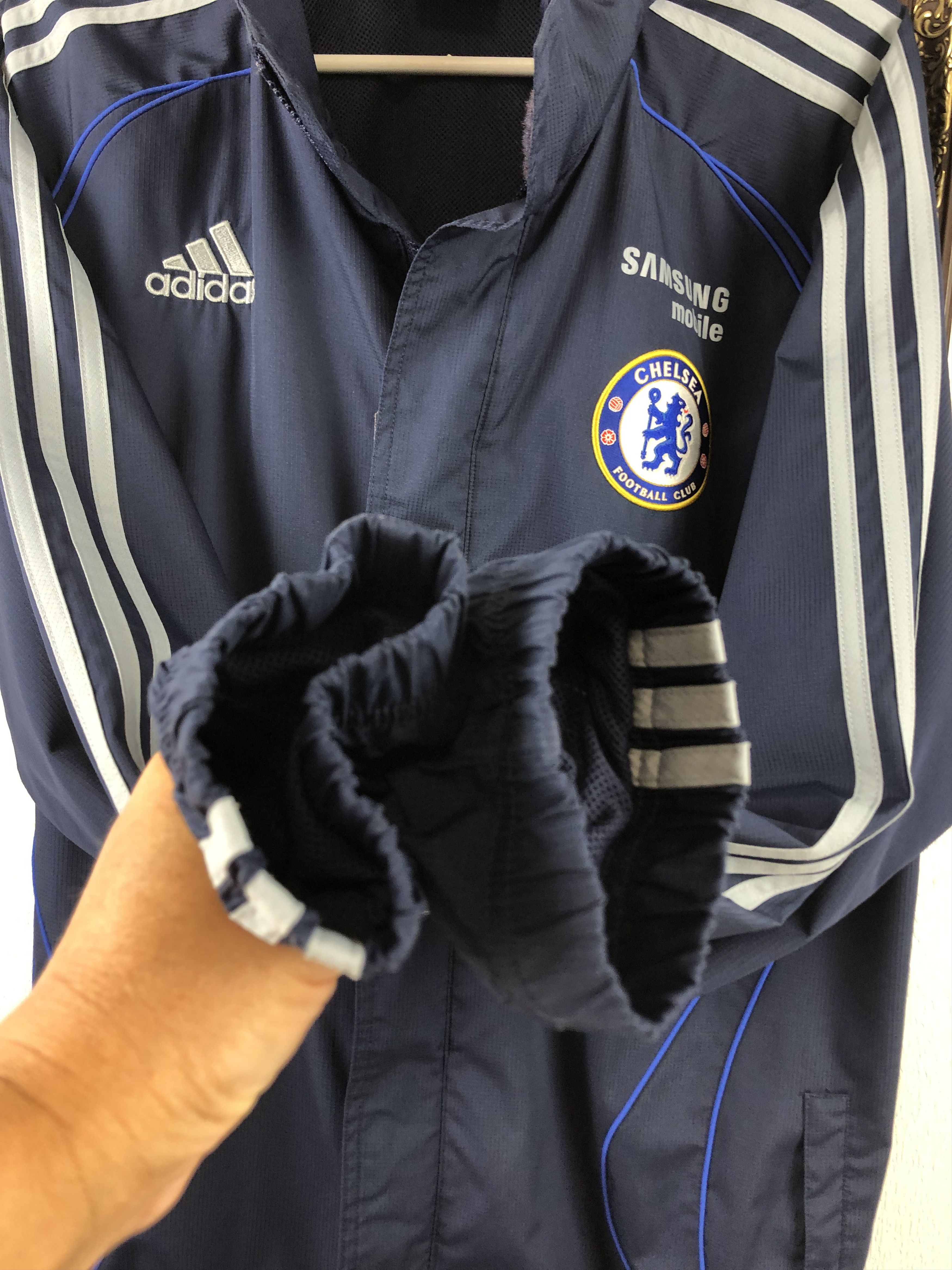Adidas Vintage Chelsea Football Jacket Soccer Windbreaker Track Size US S / EU 44-46 / 1 - 9 Thumbnail
