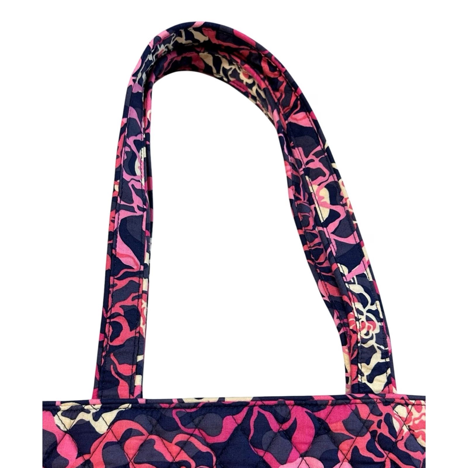Vintage Vera Vera Bradley KATALINA Pink Purse Floral Women’s Shoulder Handbag Tote Quilted Crossbody? Size ONE SIZE - 6 Thumbnail