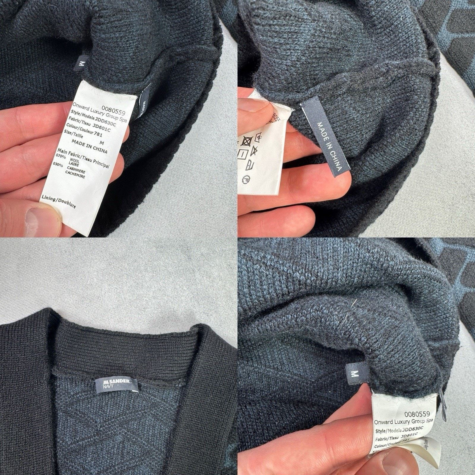 Jil Sander Jil Sander Navy Women Cardigan Multicolour Avant Garde Size M / US 6-8 / IT 42-44 - 22 Thumbnail