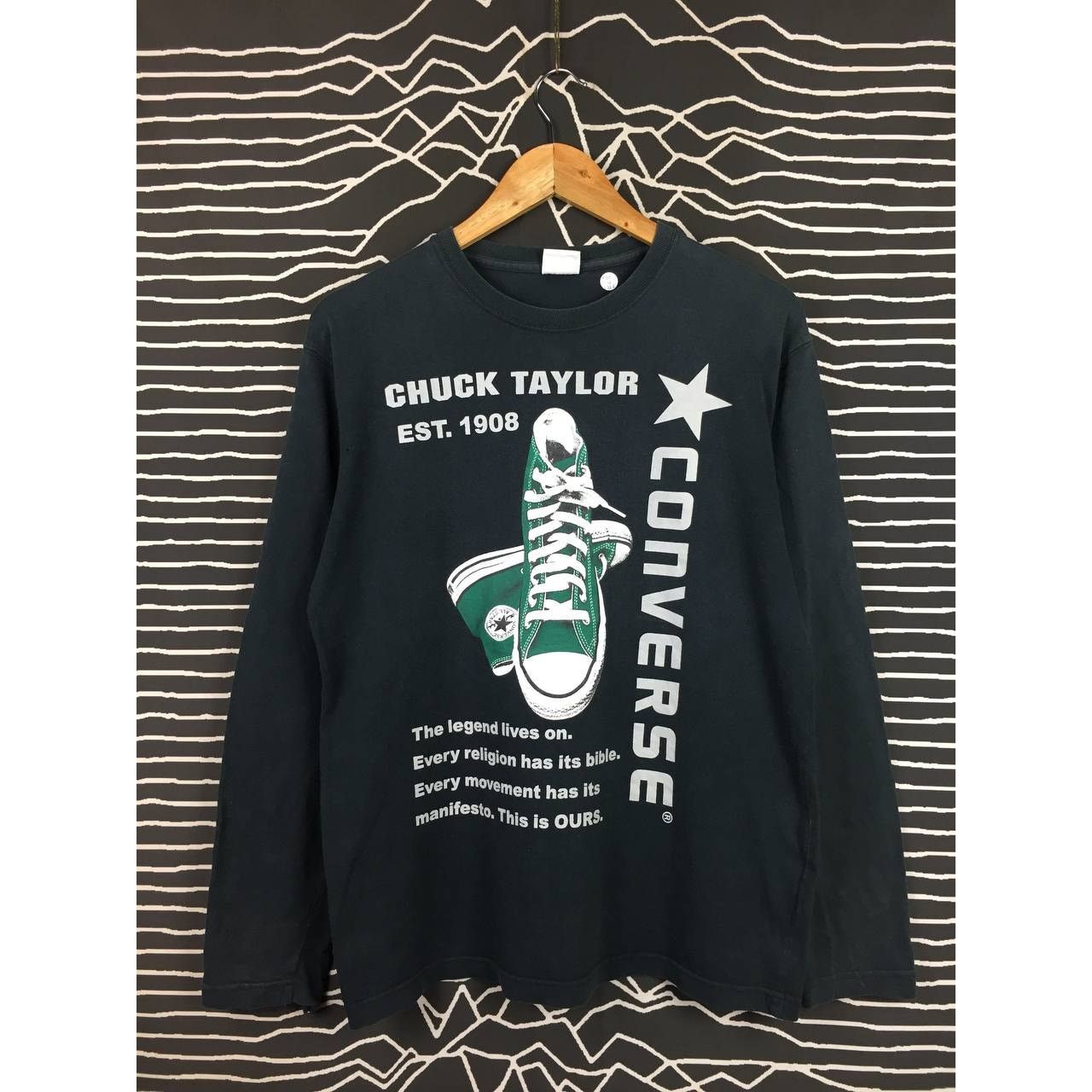 Converse × Vintage Converse Chuck Taylor The Legend Lives On Longsleeve Tee Size US M / EU 48-50 / 2 - 1 Thumbnail