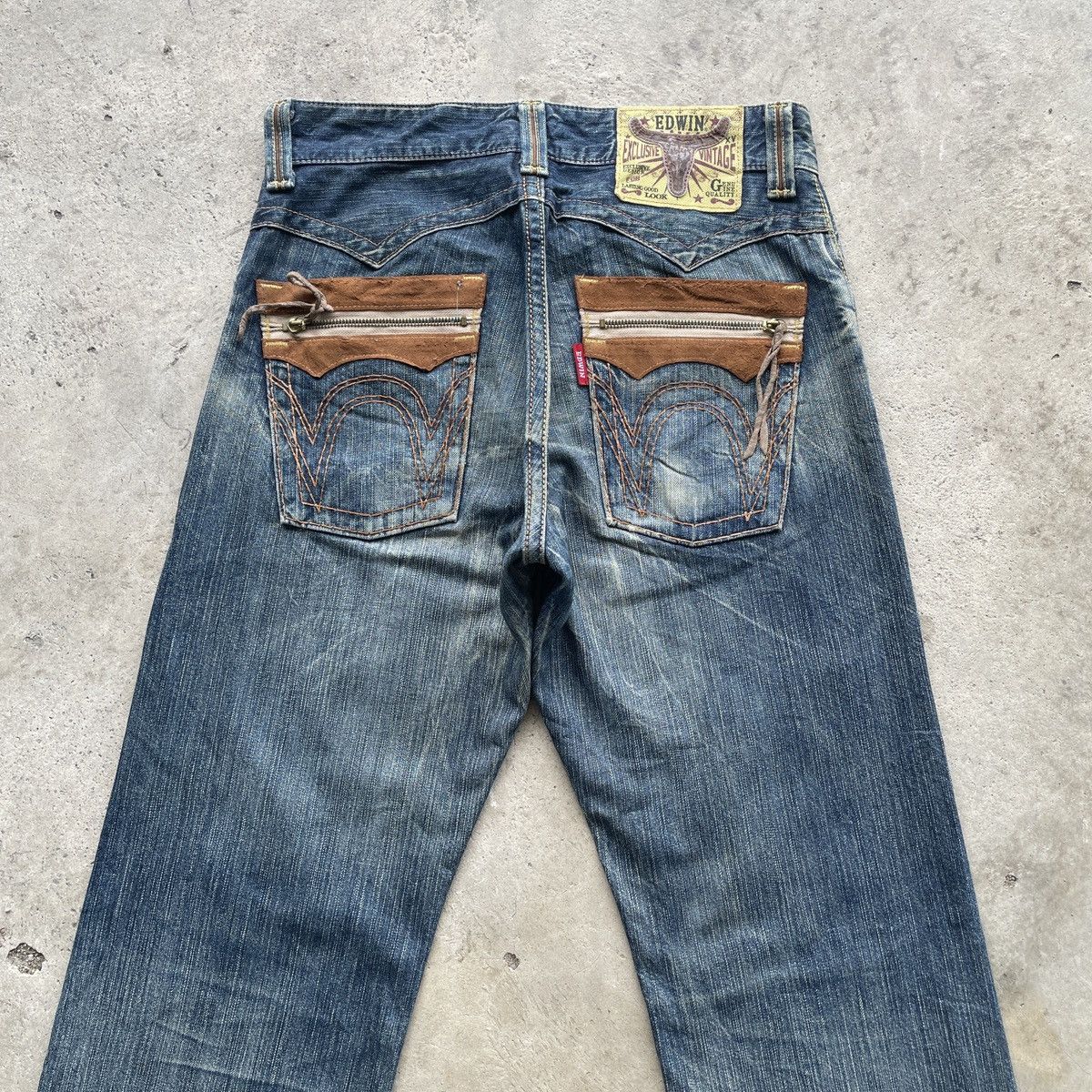Edwin Vintage Edwin Rusty Denim Faded Distressed Jeans Pants W32 Size US 32 / EU 48 - 11 Thumbnail