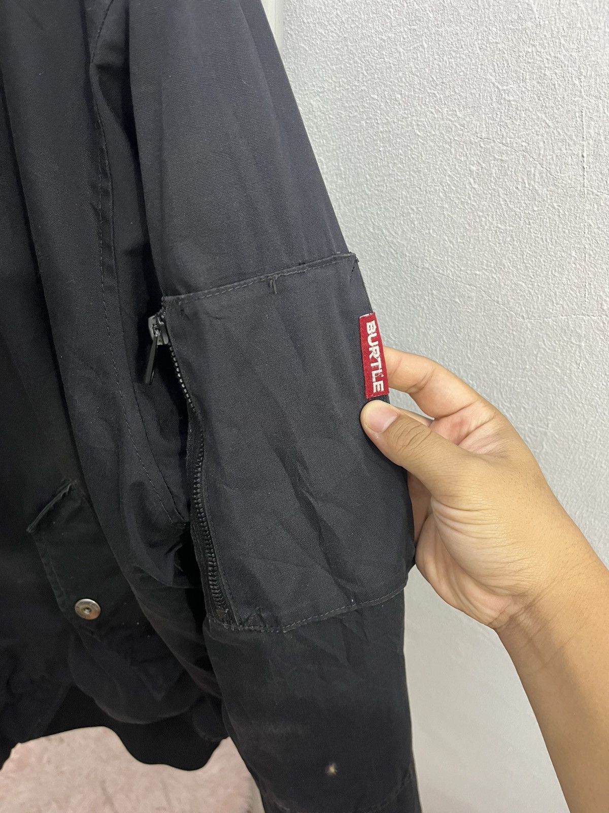 Japanese Brand Burtle Workwear Bomber Jacket Black Tactical Size US L / EU 52-54 / 3 - 3 Thumbnail