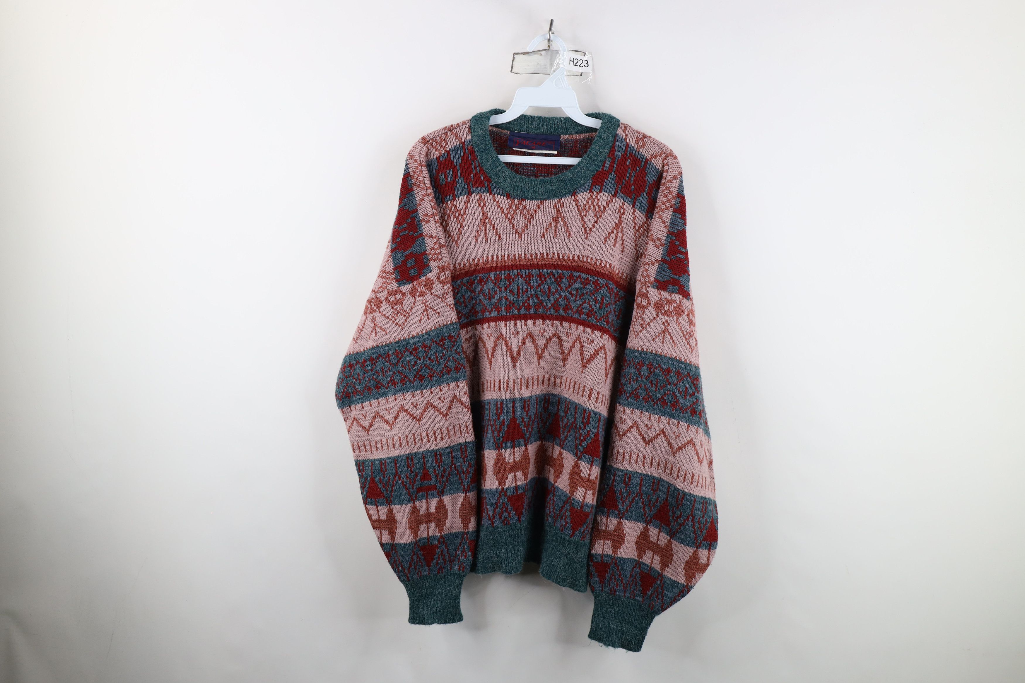 Vintage Vintage 90s Streetwear Fair Isle Knit Crewneck Sweater Size US M / EU 48-50 / 2 - 1 Thumbnail