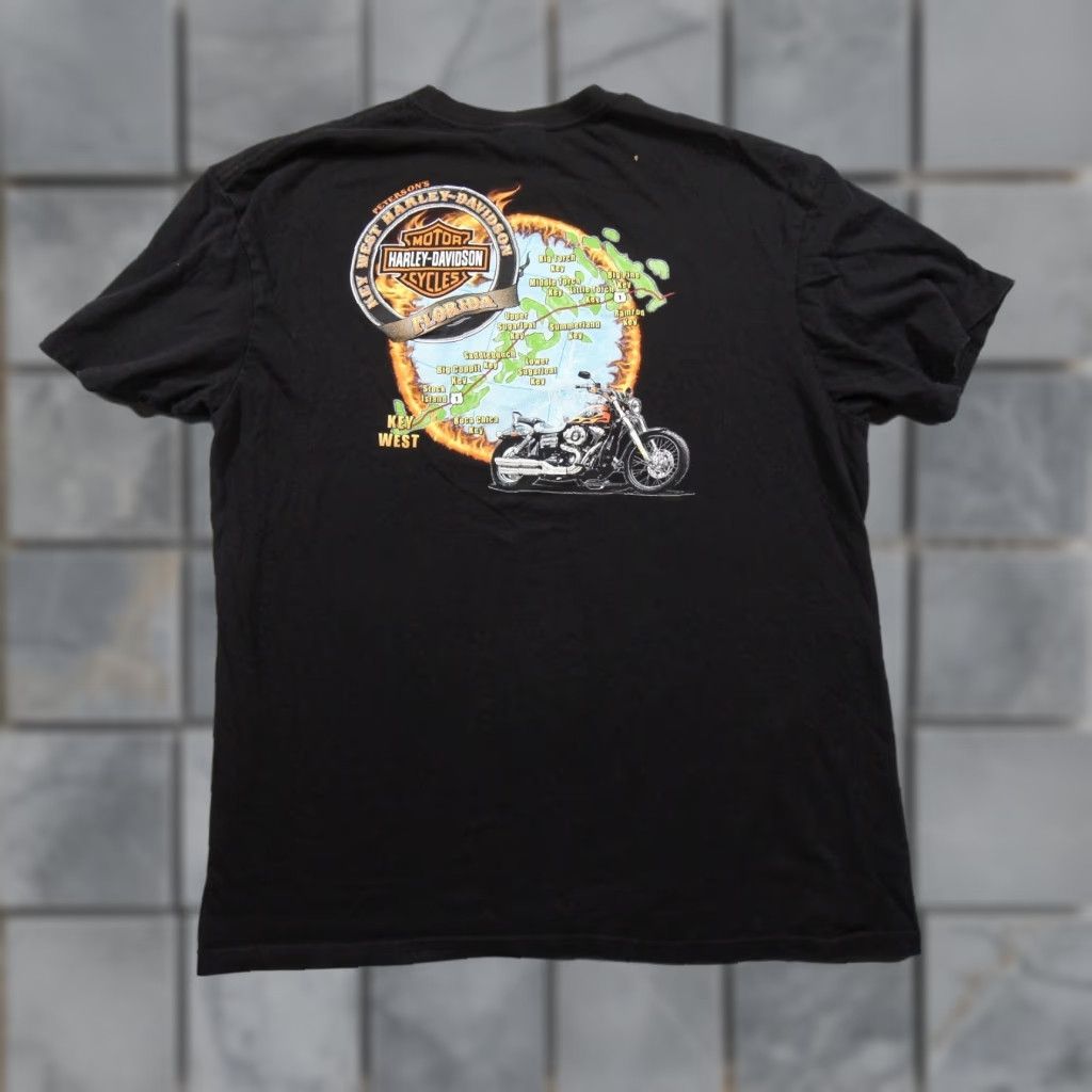 Harley Davidson Harley-Davidson Shirt Mens XL Black Motorcycle Graphic Tee Key West Florida Shirt Mens XL Black Graphic Print Tee Key West Florida Size US XL / EU 56 / 4 - 1 Thumbnail