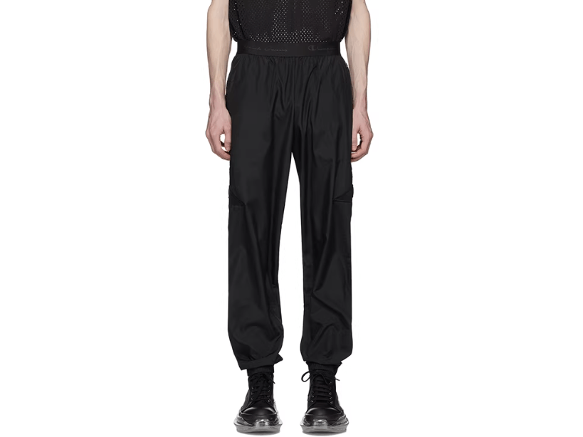 Rick Owens X Champion men's black embroidered joggers
