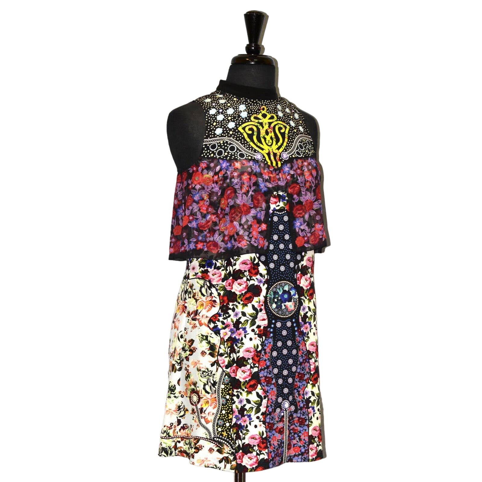 Mary Katrantzou B5 MARY KATRANTZO Abstract Floral Multi Color Dress Size 6 Size M / US 6-8 / IT 42-44 - 1 Thumbnail