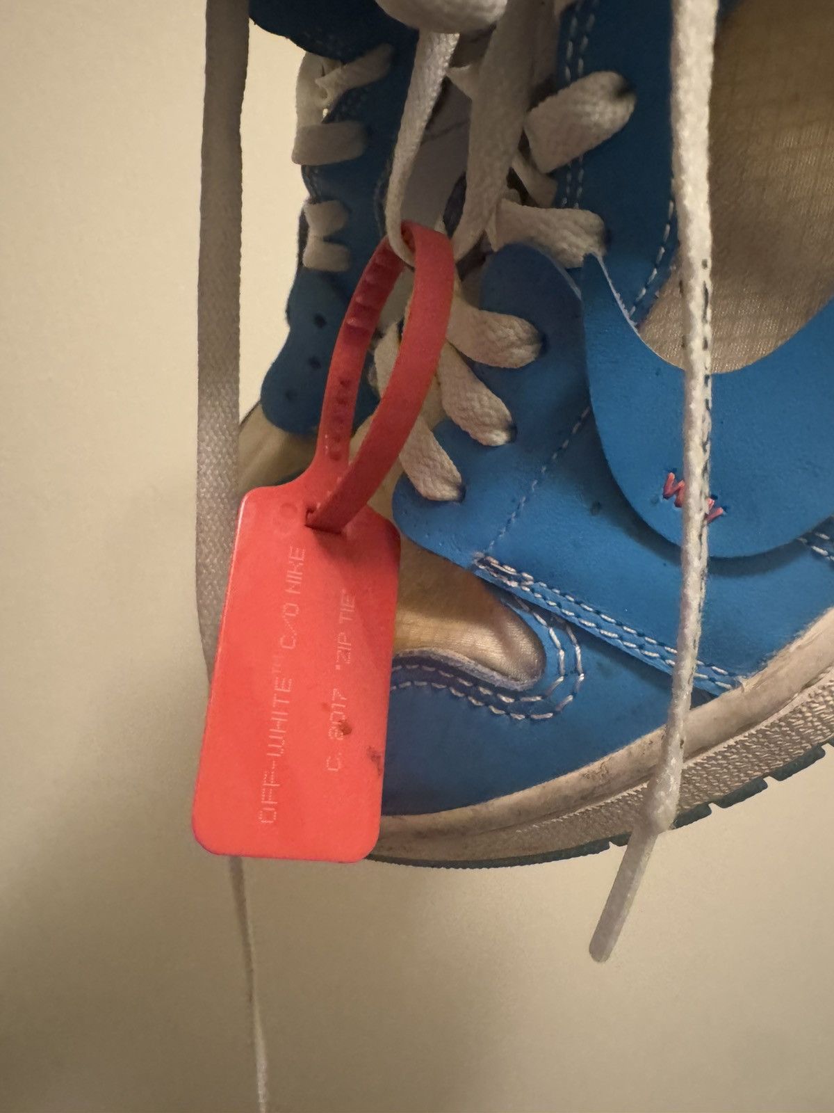 Nike Off white 1 Jordan UNC Size US 11 / EU 44 - 7 Thumbnail