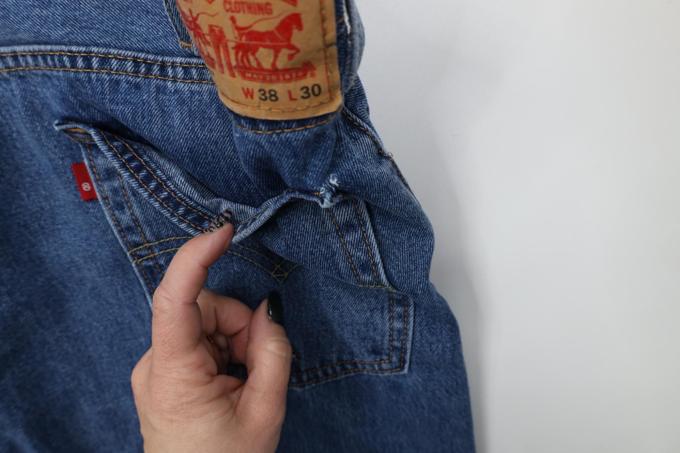 Levi's Vintage Y2K Levis 517 Western Flared Bootcut Denim Jeans Size US 38 / EU 54 - 13 Thumbnail