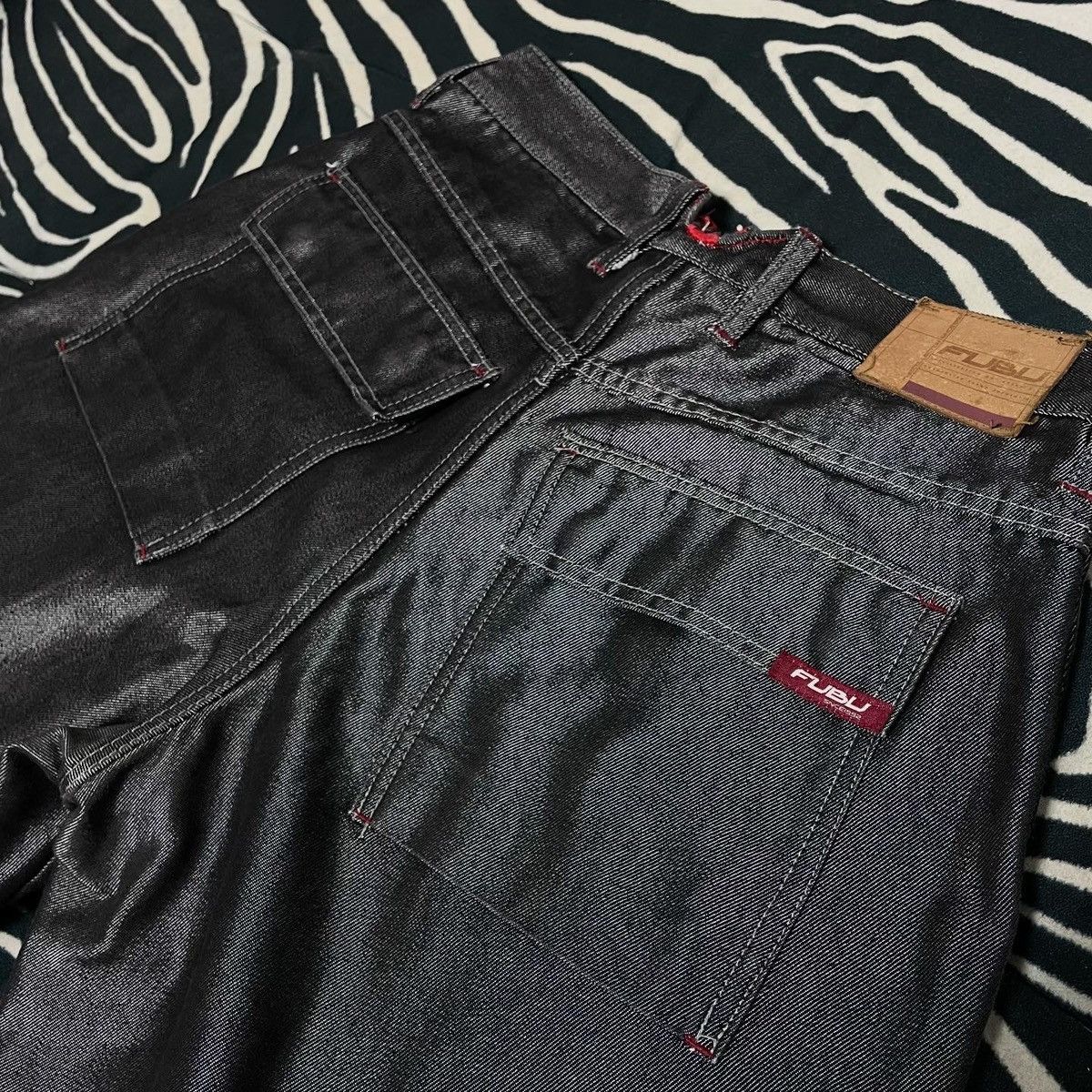 Fubu Streetwear Fubu Jeans Hip Hop Bagy Y2K Rap Size US 34 / EU 50 - 4 Thumbnail