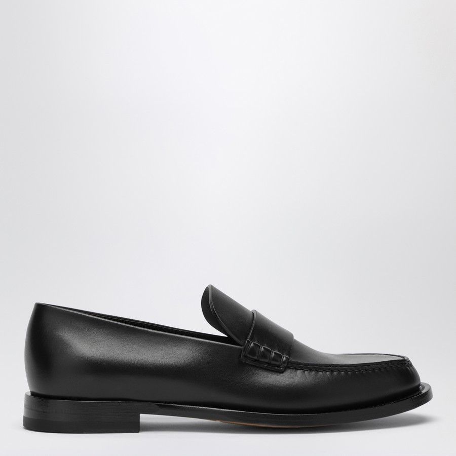 The Row o1d2blof1024 Leather Novus Loafers in Black Size US 7 / IT 37 - 2 Thumbnail