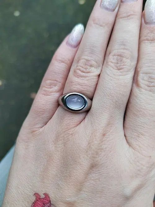 Jewelry Trend Opal Stone Adjustable Ring Size ONE SIZE - 3 Thumbnail