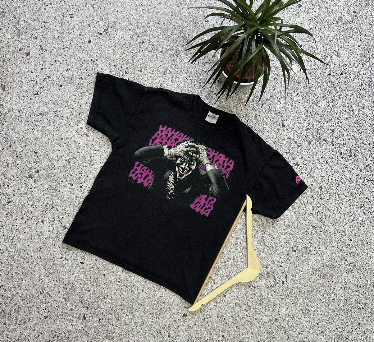 DC Comics × Vintage Vintage 2009 DC Comics Joker HAHA Movie Cartoon T-Shirt Size US L / EU 52-54 / 3 - 1 Thumbnail