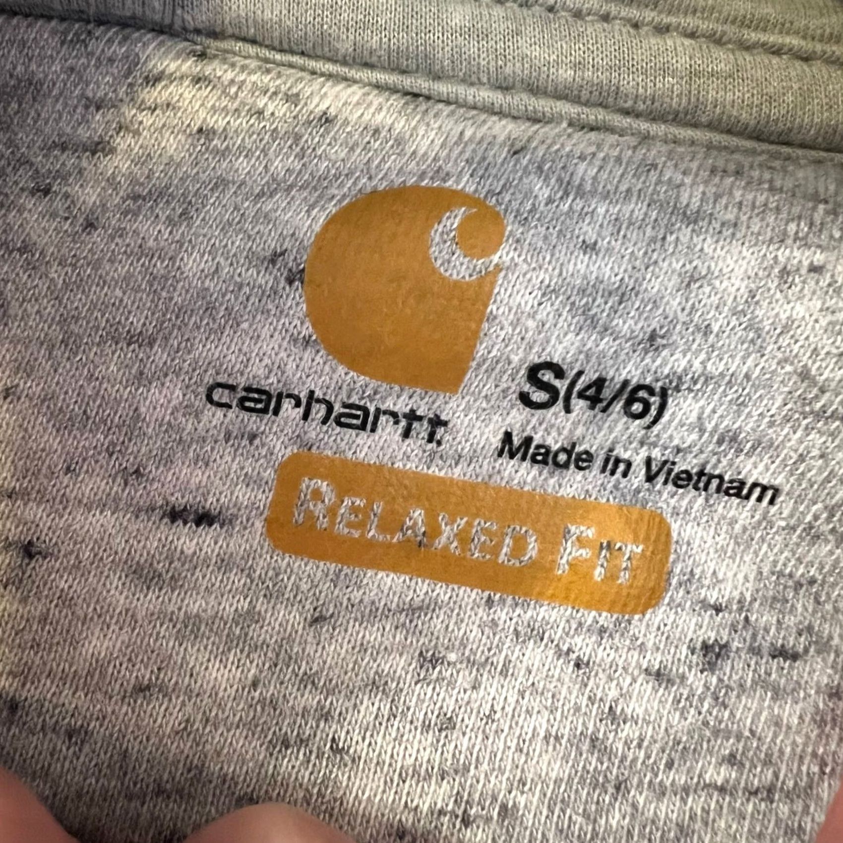Carhartt Carhartt Hoodie Women Small Gray Full Zip Relaxed Sweatshirt Size S / US 4 / IT 40 - 7 Thumbnail
