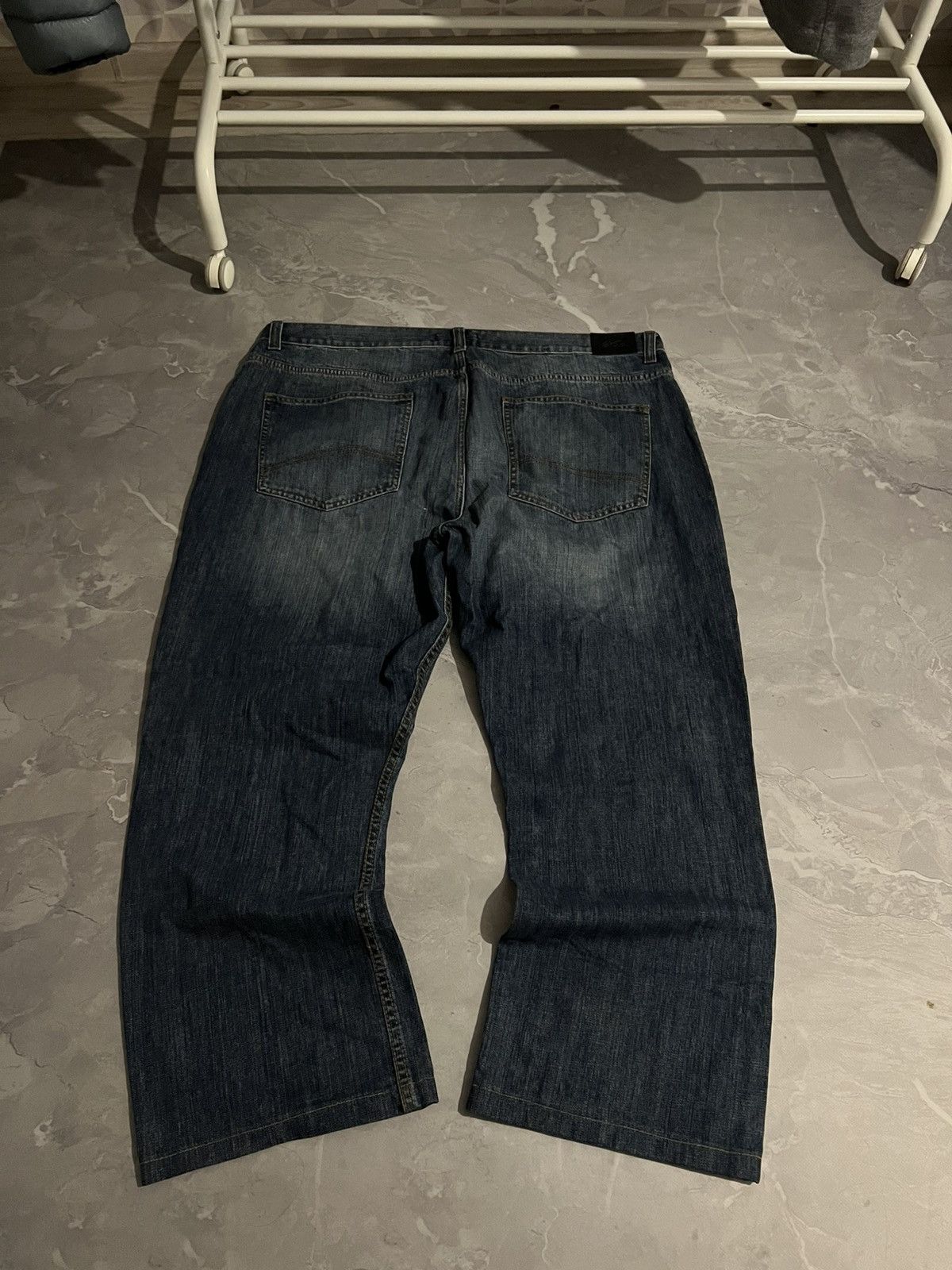 Vintage Balenciaga Style Baggy Vintage-Washed Jeans Archive 90s Size US 40 / EU 56 - 1 Thumbnail