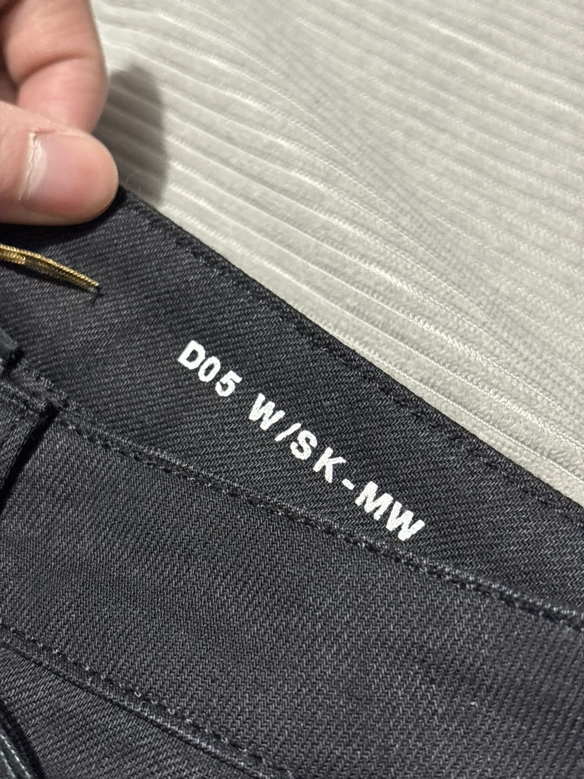 Saint Laurent Paris 25x31 Saint Laurent D05 Waxed Stacked whiskered jeans denim Size US 26 / EU 42 - 8 Thumbnail