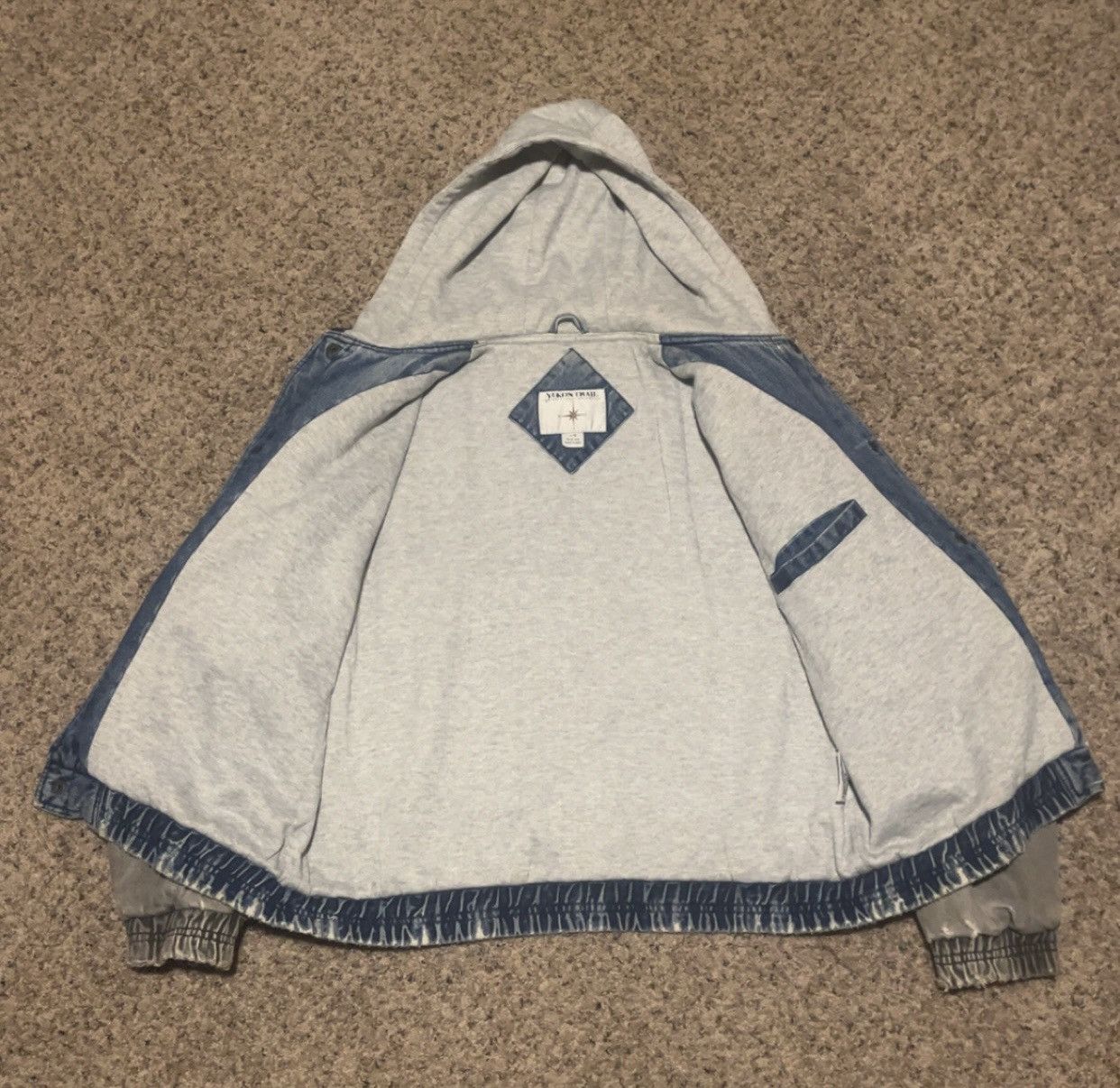 Yukon Outfitters Yukon Trail Varsity Jacket - Large Blue Cotton Size US L / EU 52-54 / 3 - 2 Thumbnail