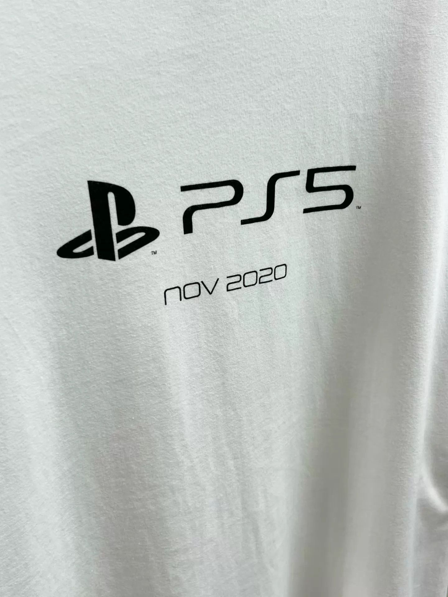 Balenciaga Balenciaga x PS5 White Loose Short Sleeve Tee M Size US M / EU 48-50 / 2 - 3 Thumbnail