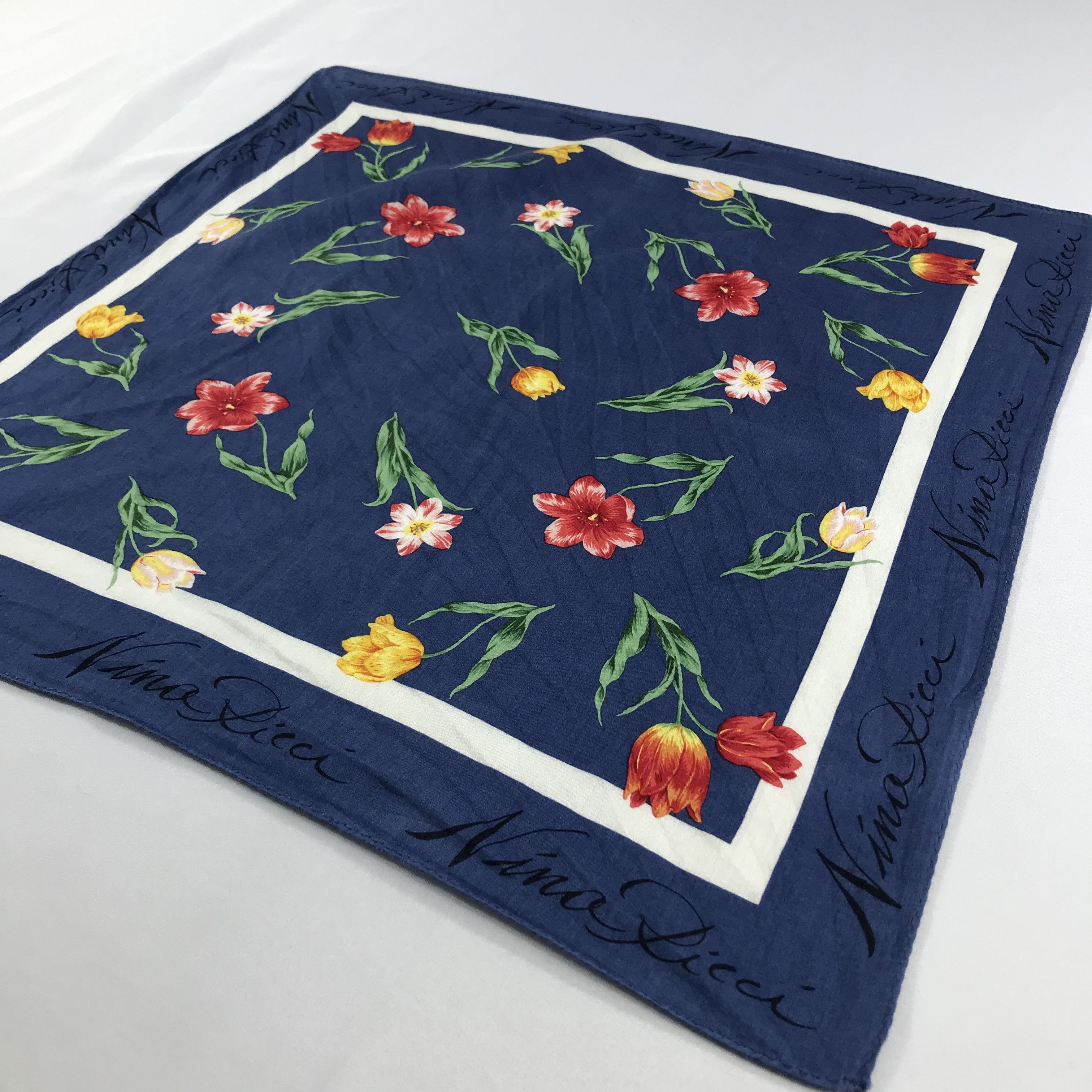 Nina Ricci × Vintage Nina Ricci Bandana / Handkerchief / Neckerchief - S2362 Size ONE SIZE - 2 Thumbnail
