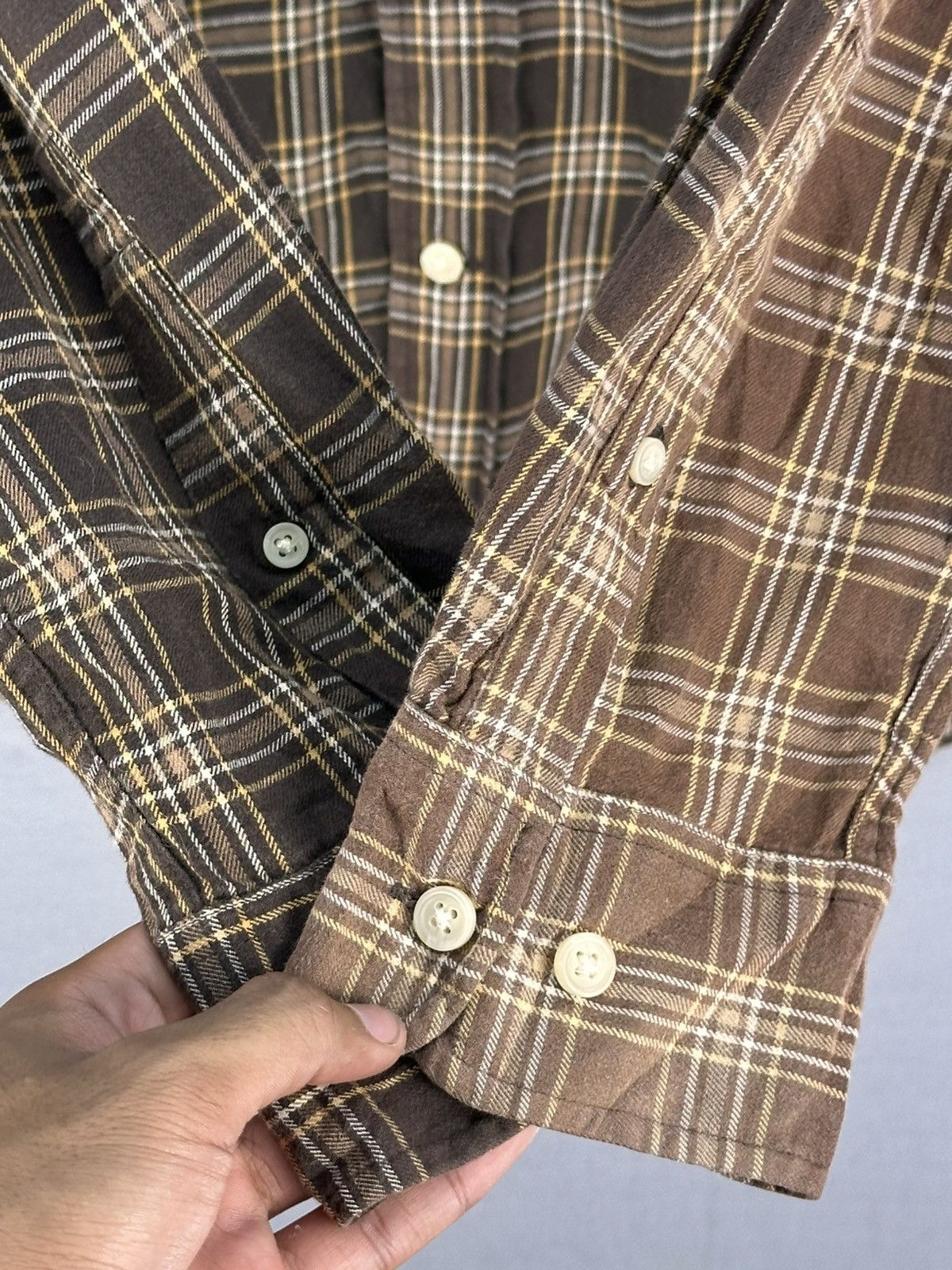 Timberland Vintage 90’s Timberland Plaid Check Flannel Shirt Button Up Size US L / EU 52-54 / 3 - 11 Thumbnail