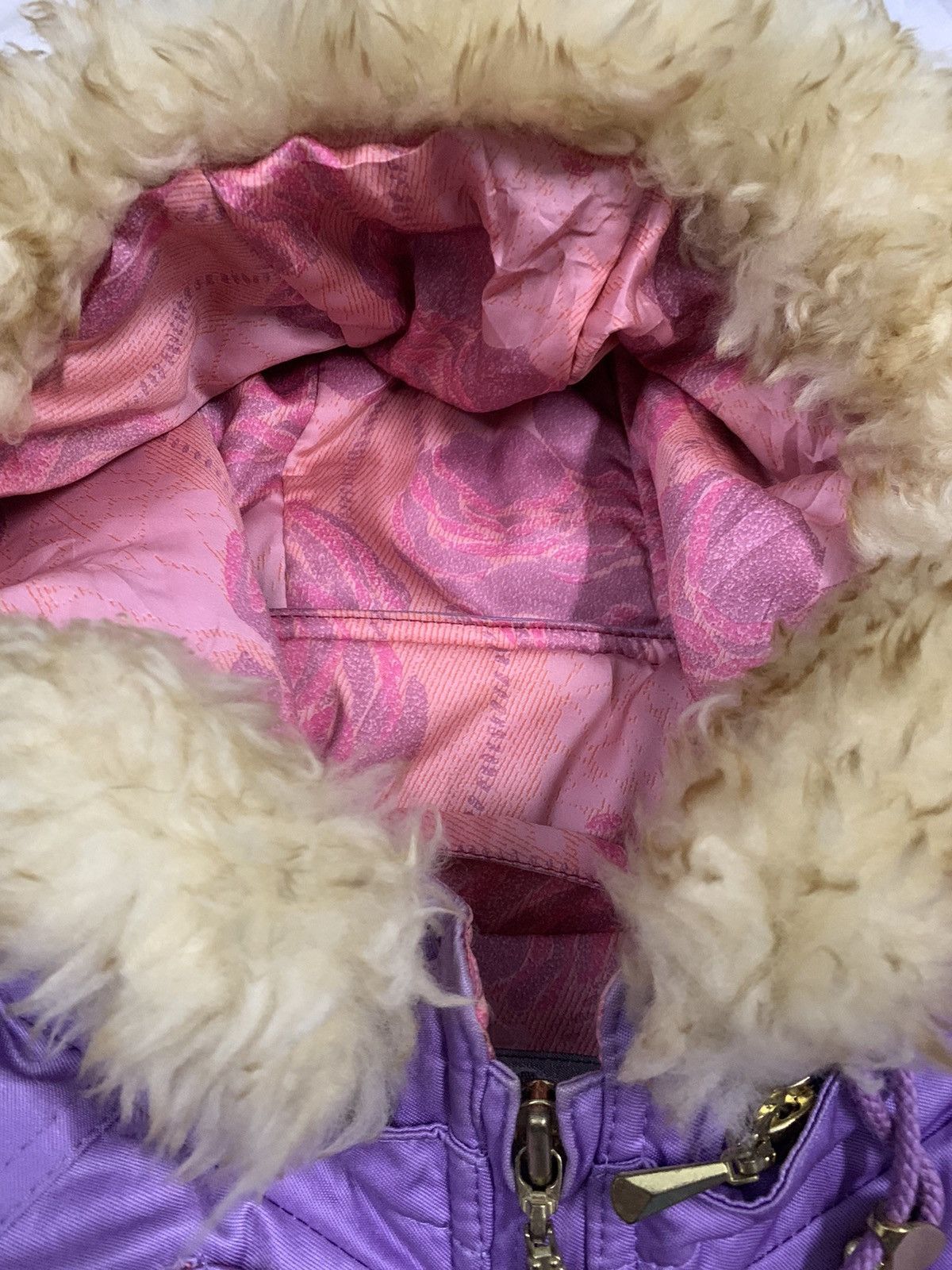 Descente Vintage Descente Lamb Fur Hooded Snowboard Ski Jacket Size L / US 10 / IT 46 - 6 Thumbnail