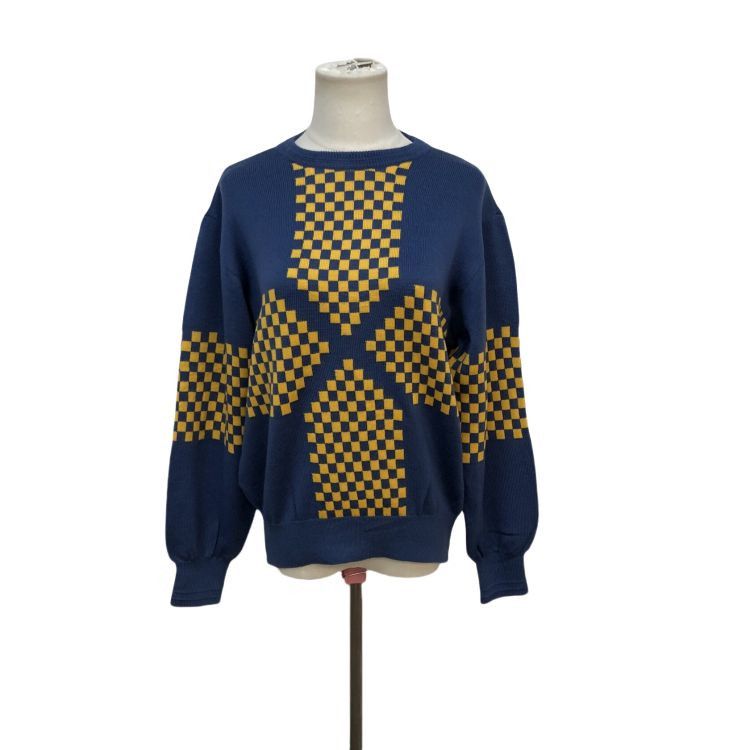 Dior Christian Dior Sports Checkered Wool Sweater Size M Size M / US 6-8 / IT 42-44 - 1 Preview