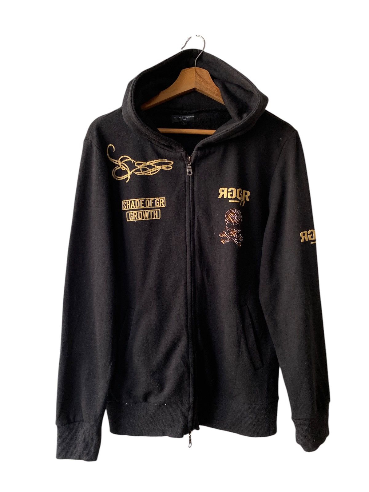 In The Attic × Japanese Brand In The Attic Homme Skull Design Zipper Hoodie Size US M / EU 48-50 / 2 - 2 Thumbnail