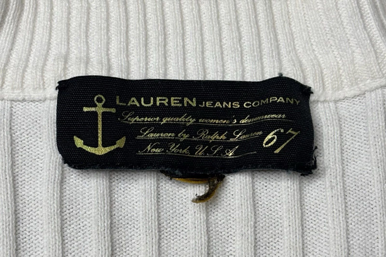 Polo Ralph Lauren Lauren Jeans Company Sweater Women's Medium Ribbed Gold Size M / US 6-8 / IT 42-44 - 2 Thumbnail