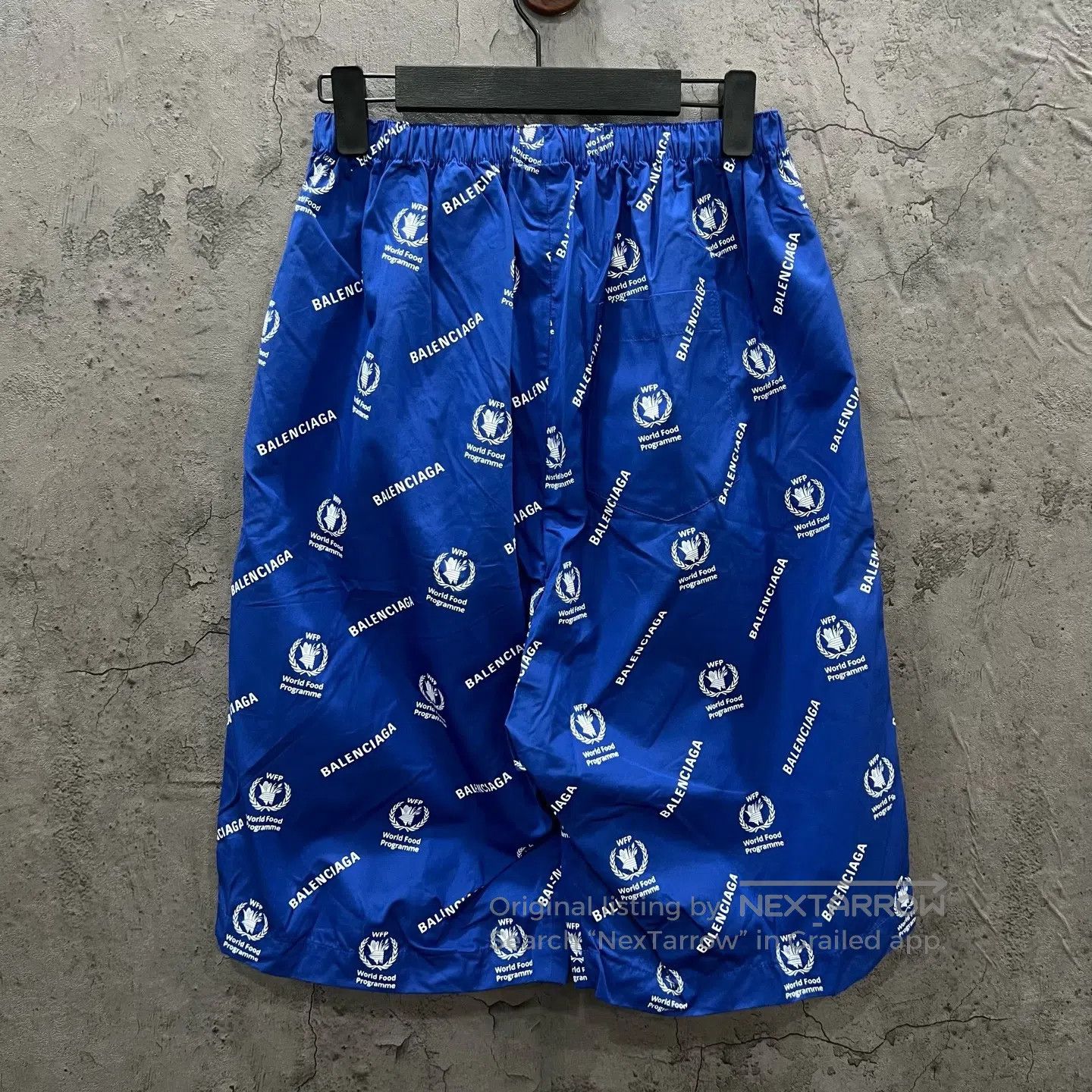 Balenciaga Balenciaga WFP Joint Name Blue Full Print Shorts| Size US 30 / EU 46 - 4 Thumbnail