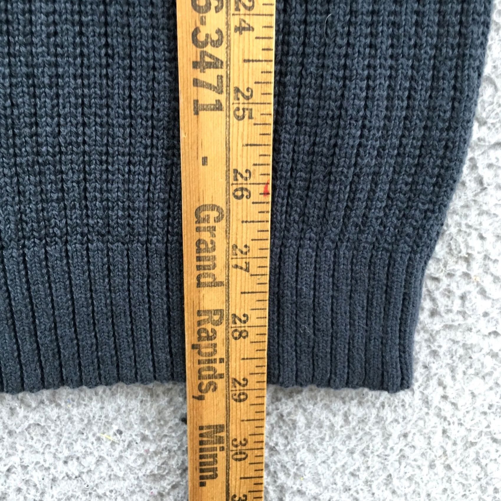 Banana Republic Banana Republic Sweater Mens XL Navy Blue Waffle Knit Long Sleeve Pullover Size US XL / EU 56 / 4 - 7 Thumbnail