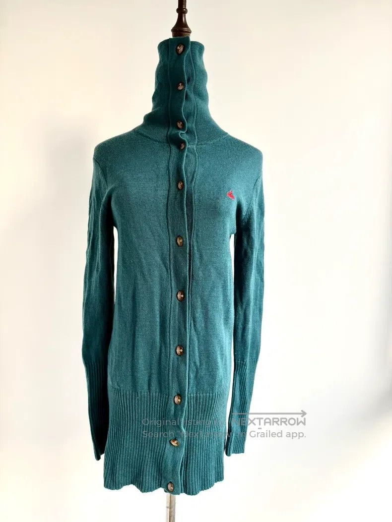 Vivienne Westwood Vivienne Westwood Teal Knit Jacket Cardigan Size M / US 6-8 / IT 42-44 - 4 Thumbnail