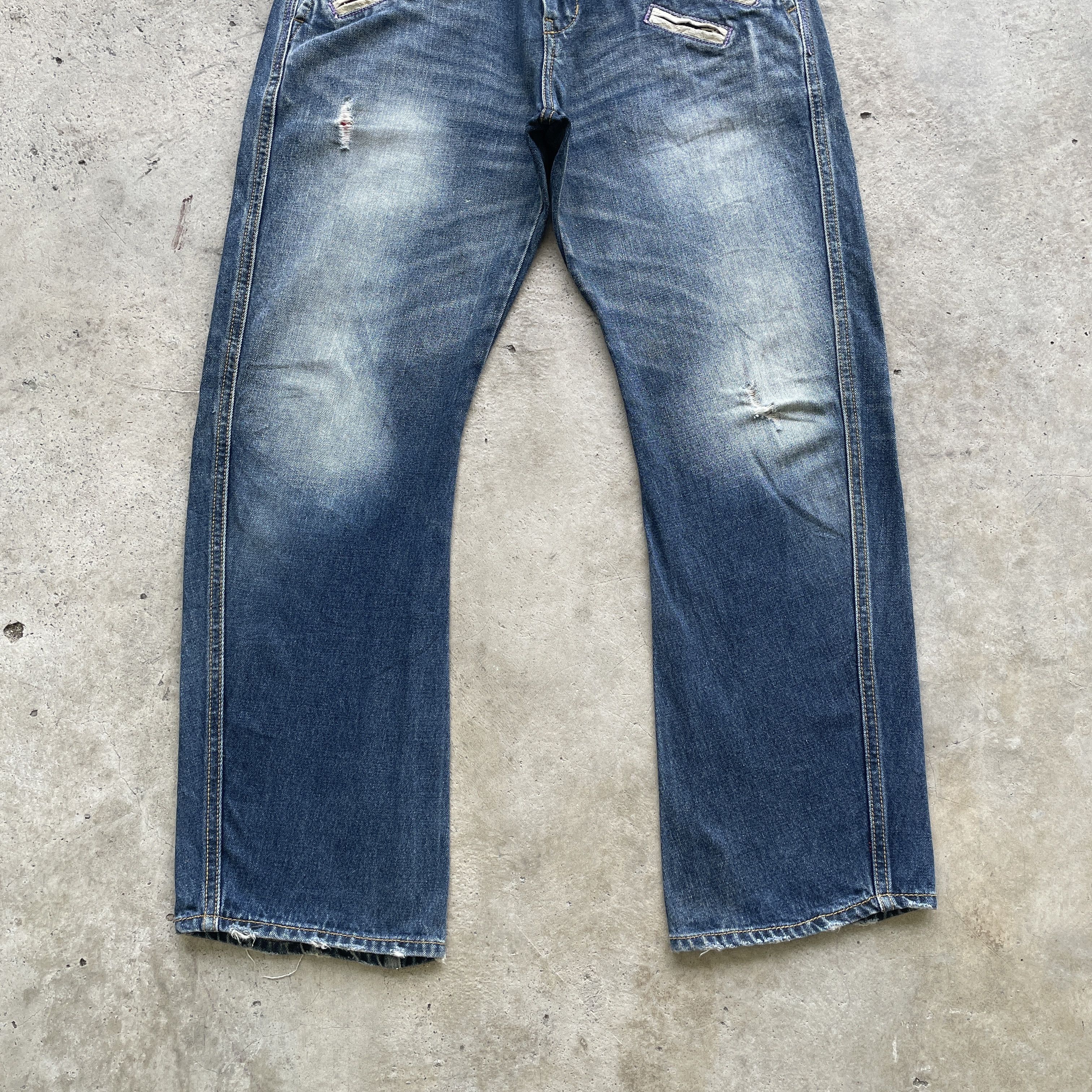 Japanese Brand W32x29.5 VINTAGE IN7ET RARE DENIM FADED JEANS PANTS Size US 32 / EU 48 - 5 Thumbnail