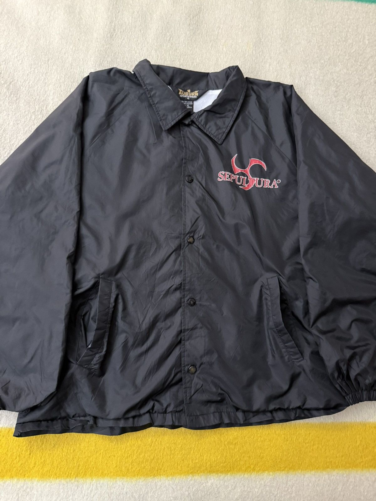 Band Tees Vintage 98 2000 Sepultura Against Blue Grape Coach Jacket XL Size US XL / EU 56 / 4 - 9 Thumbnail