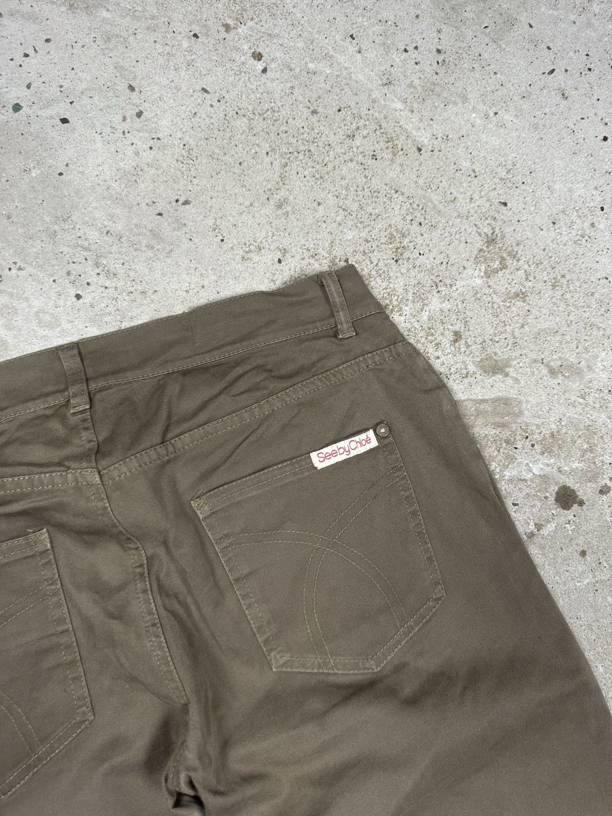 See by Chloe 2000s See by Chloe Brown Pants Trousers Size 29" - 18 Thumbnail