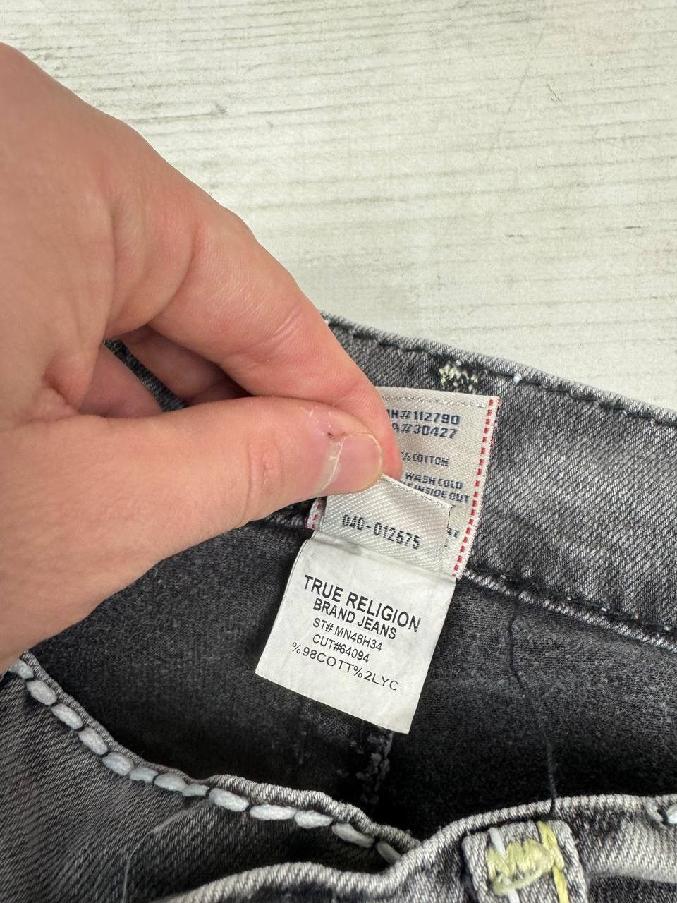True Religion Vintage True Religion Denim Jeans Straight 90s Y2K Size US 33 - 16 Thumbnail