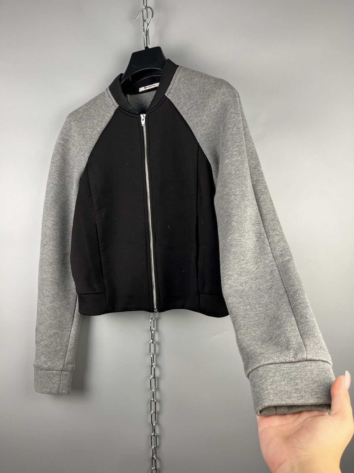 Alexander Wang Alexander Wang Womens Casual Cropped Track Top Jumper Size M / US 6-8 / IT 42-44 - 7 Thumbnail