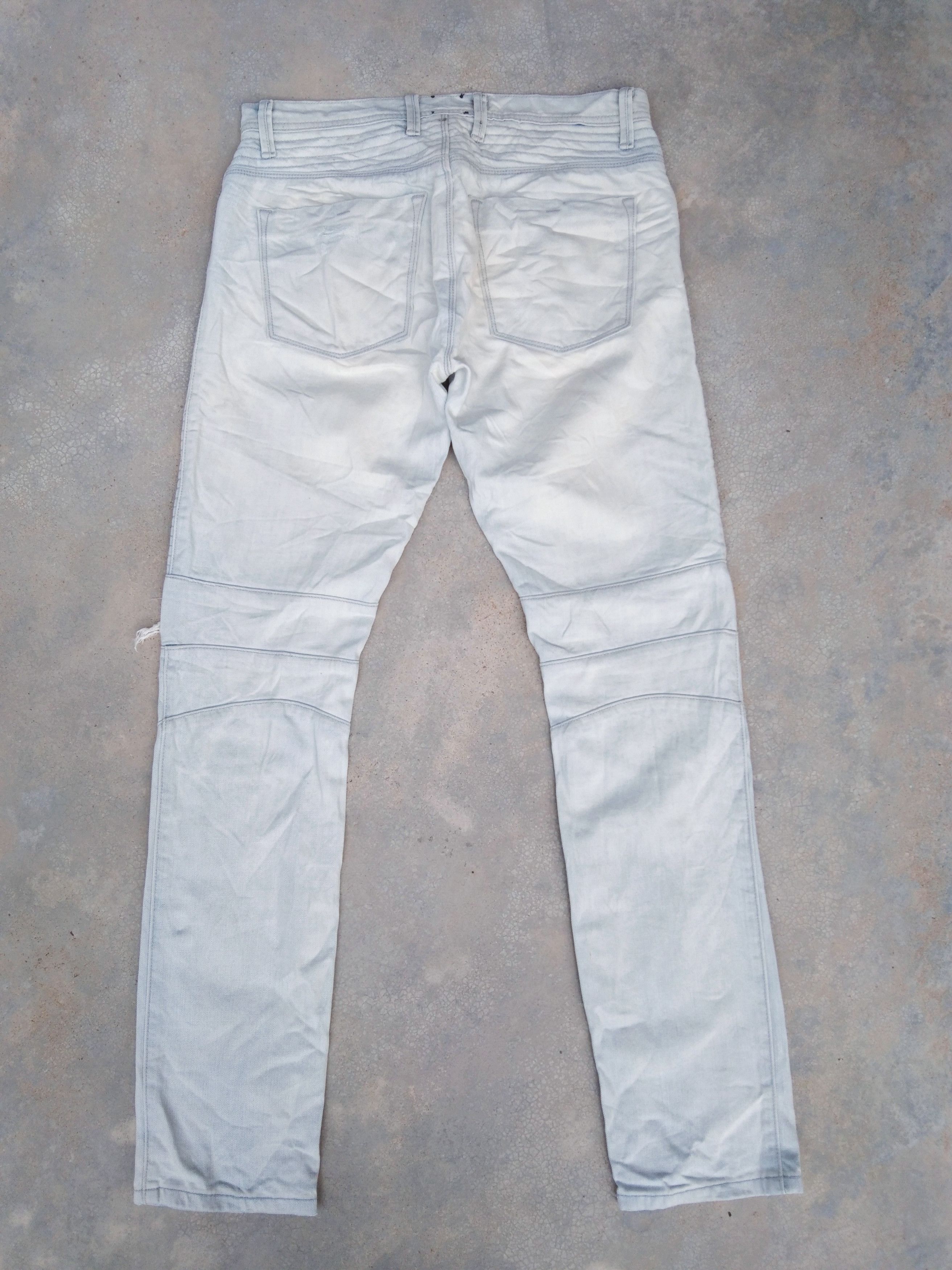 Gap × Stampd Stampd + Gap Moto Jeans Balmain Style Distressed 30x31 Size US 30 / EU 46 - 2 Thumbnail