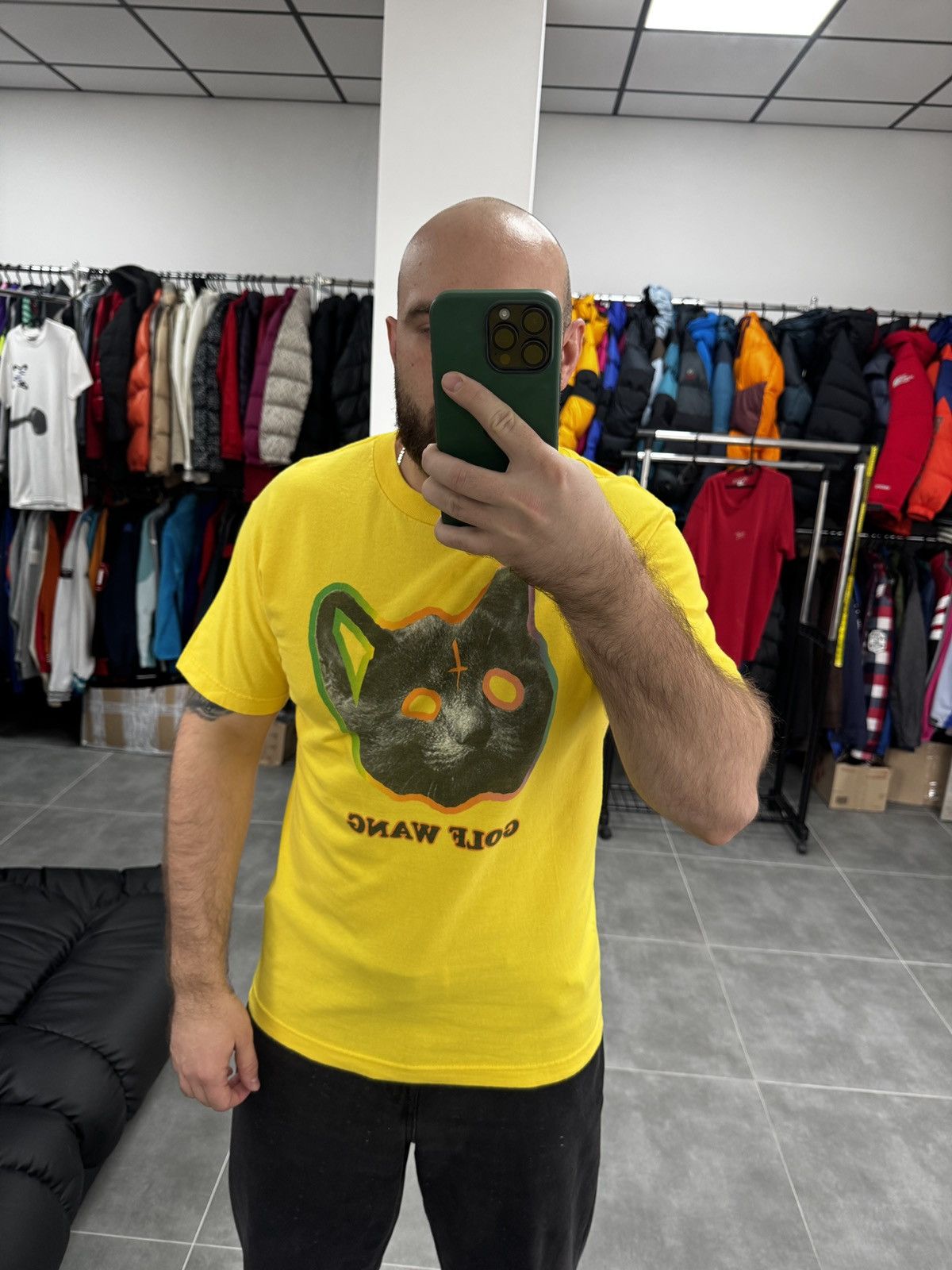 Tyler The Creator Tyler The Creator Golf Wang Y2K Men Yellow T-Shirt Size M Size US M / EU 48-50 / 2 - 2 Thumbnail