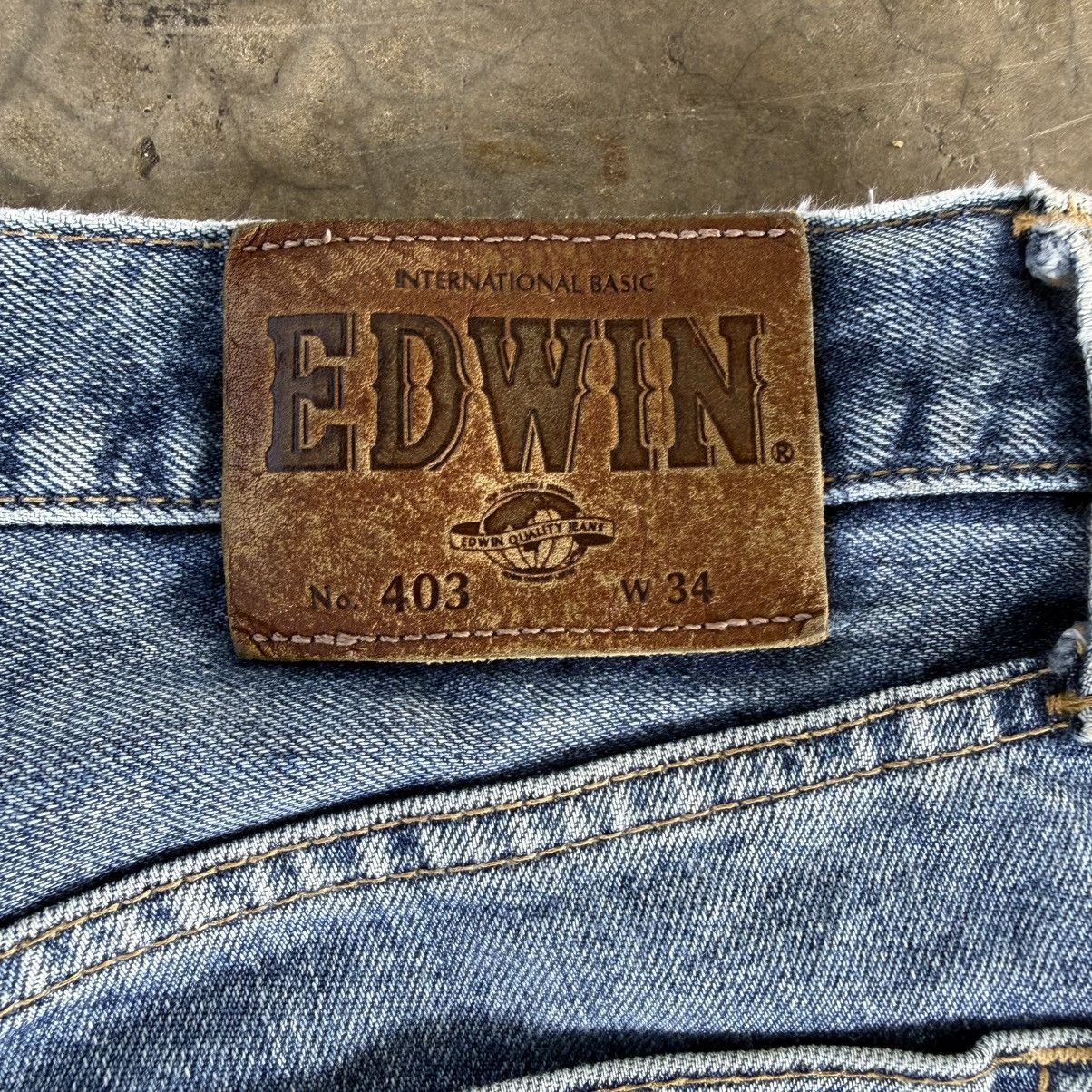 Edwin Vintage Edwin 403 Faded Mud Washer Denim Jean Pants Size US 34 / EU 50 - 13 Thumbnail