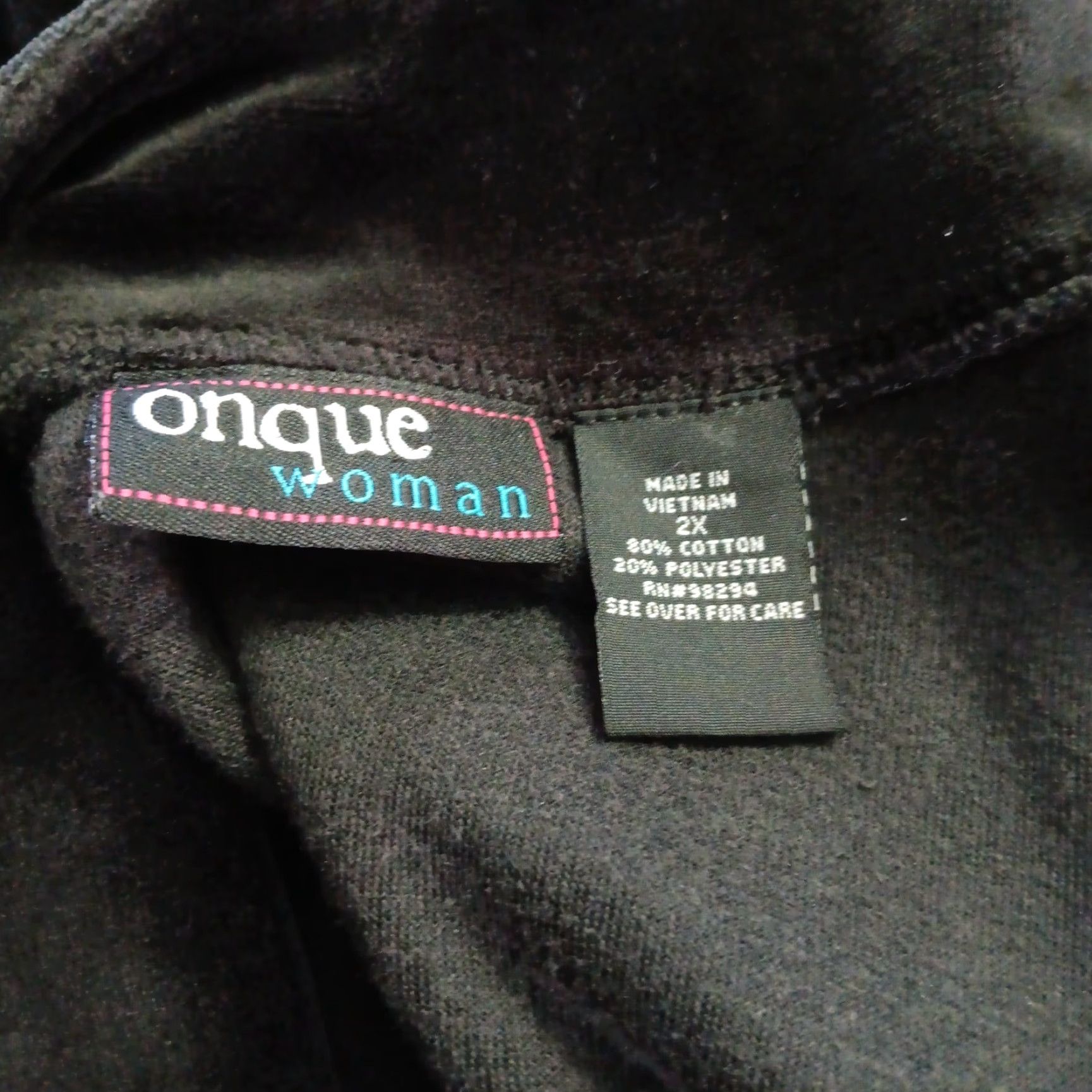 Velour VINTAGE Onque Women Sweatshirt Full Zip 2X Black Velour Snowmen Ski Sled Embroidered - Mens Size US XXL / EU 58 / 5 - 8 Thumbnail