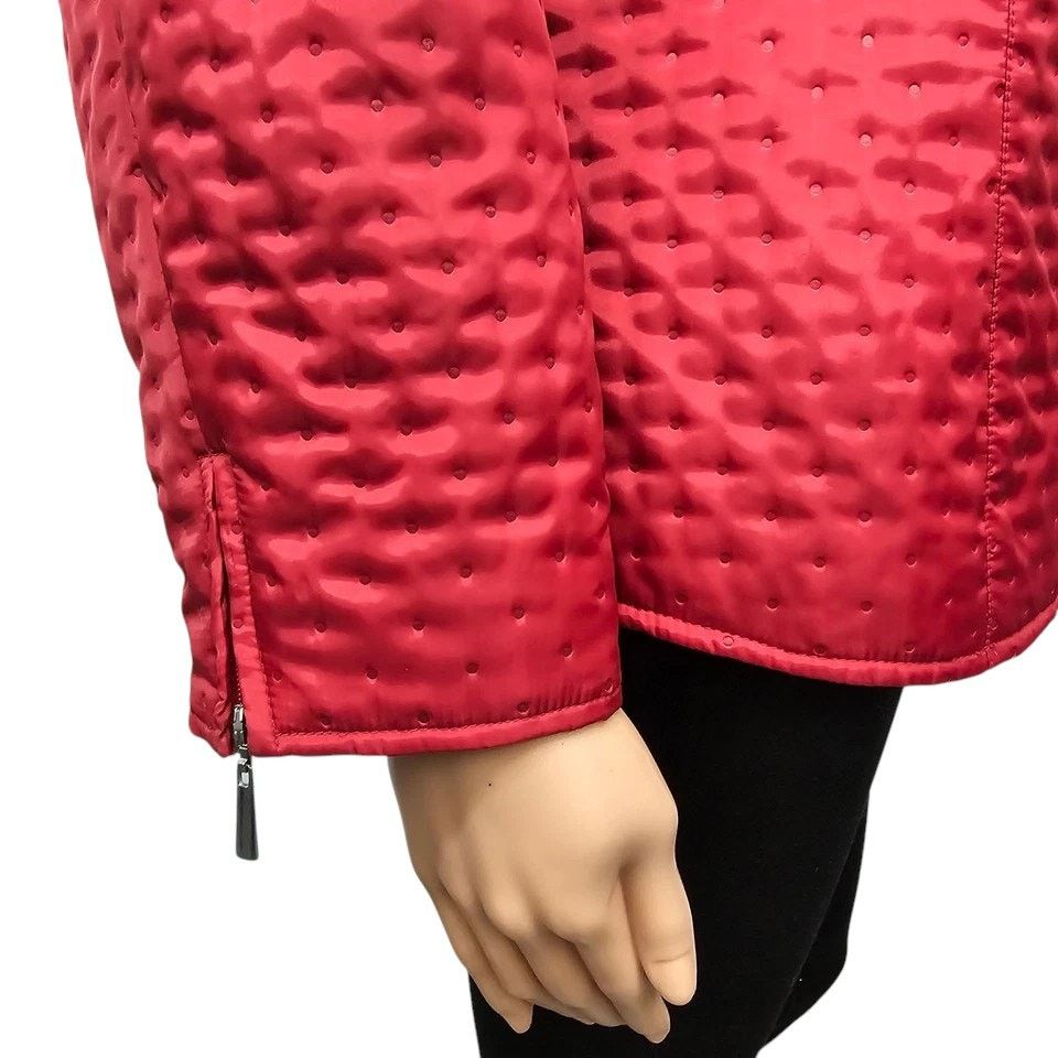 Robert Talbott × Vintage Talbots Quilted Puffer Jacket Full Zip 14 Light Insulated Size XL / US 12-14 / IT 48-50 - 8 Thumbnail