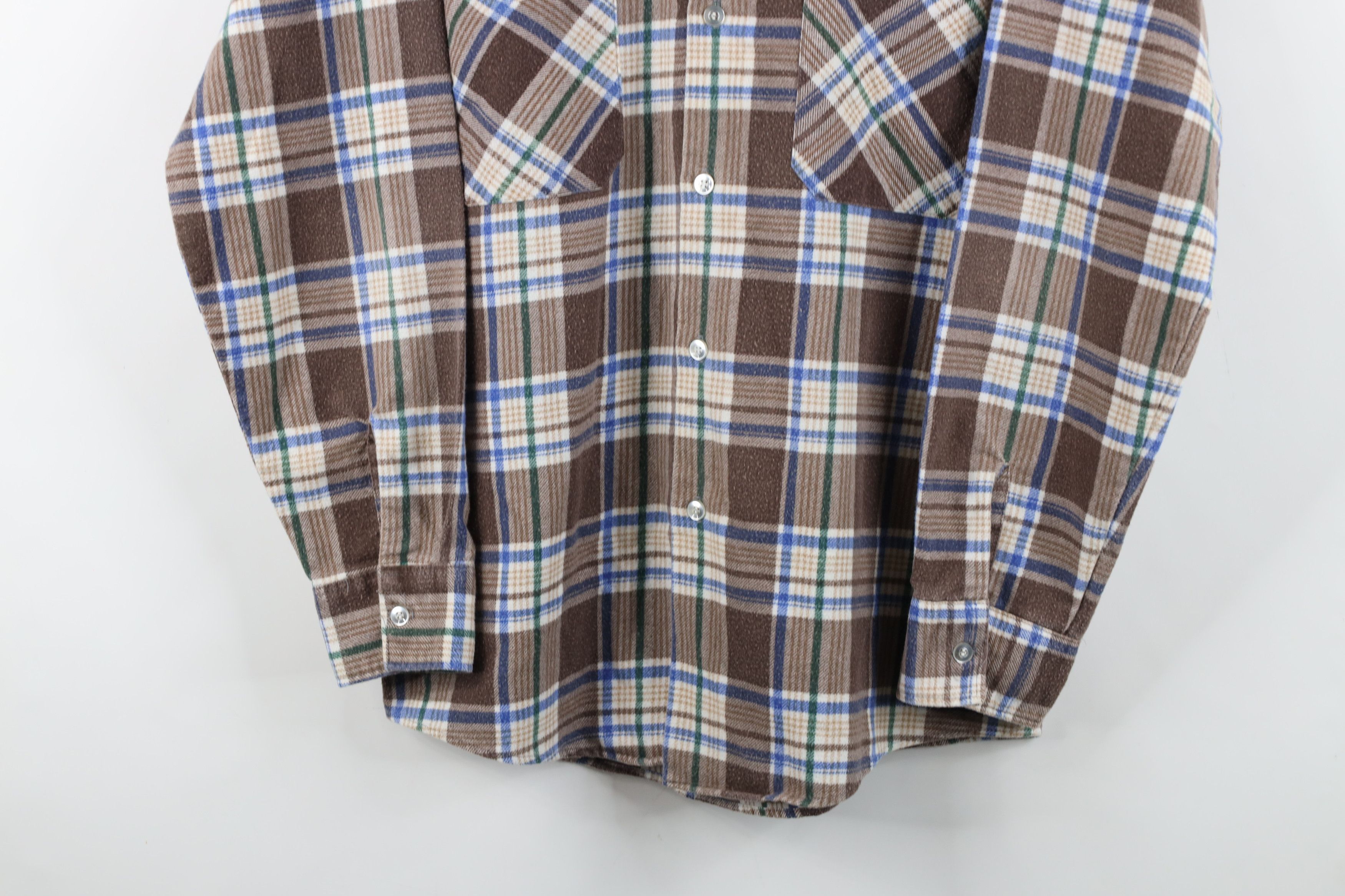 Vintage Vintage 60s 70s Streetwear Collared Button Shirt Plaid Size US M / EU 48-50 / 2 - 3 Thumbnail