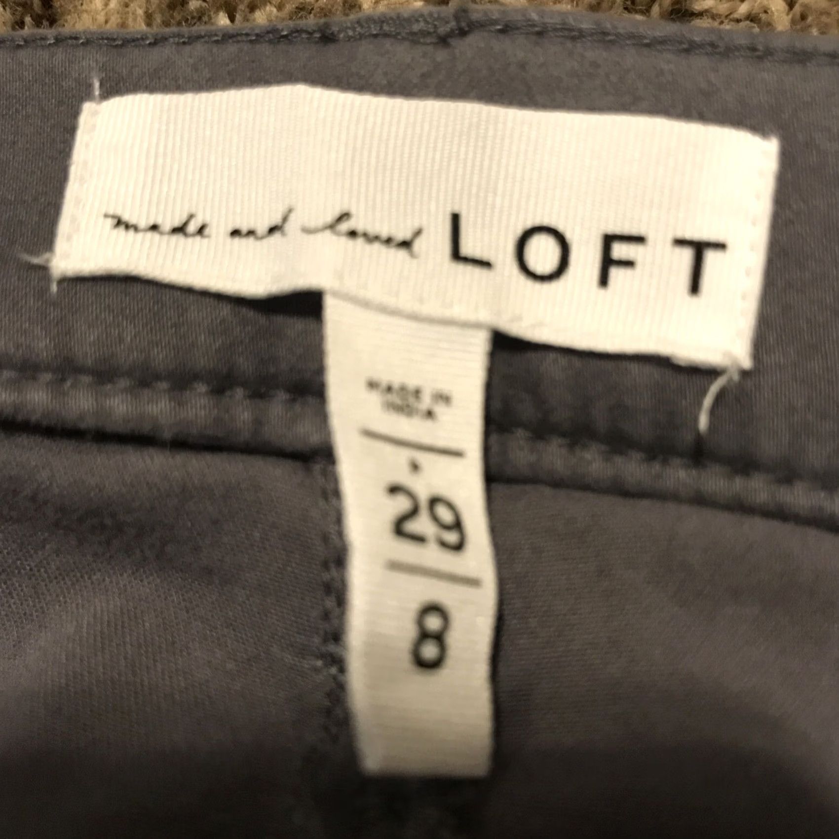 Loft Loft Jegging Womens 8 Gray brand size cotton blend jeggings stretch B20 Size 30" / US 8 / IT 44 - 3 Thumbnail