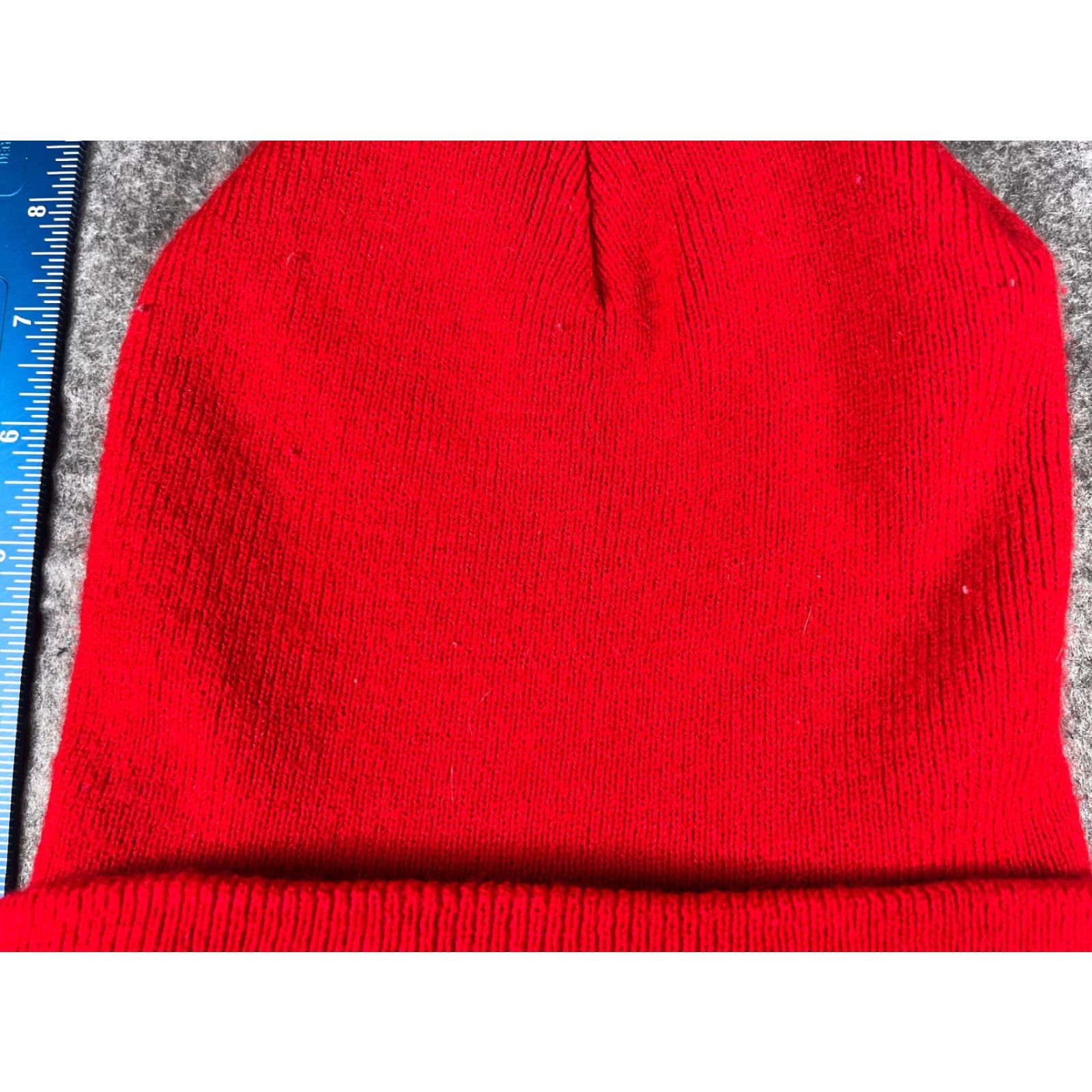 Vintage Phoenix Beanie Toque Adult One Size Red Knit 100% Acrylic Ski Snow Embroidered Size ONE SIZE - 3 Thumbnail