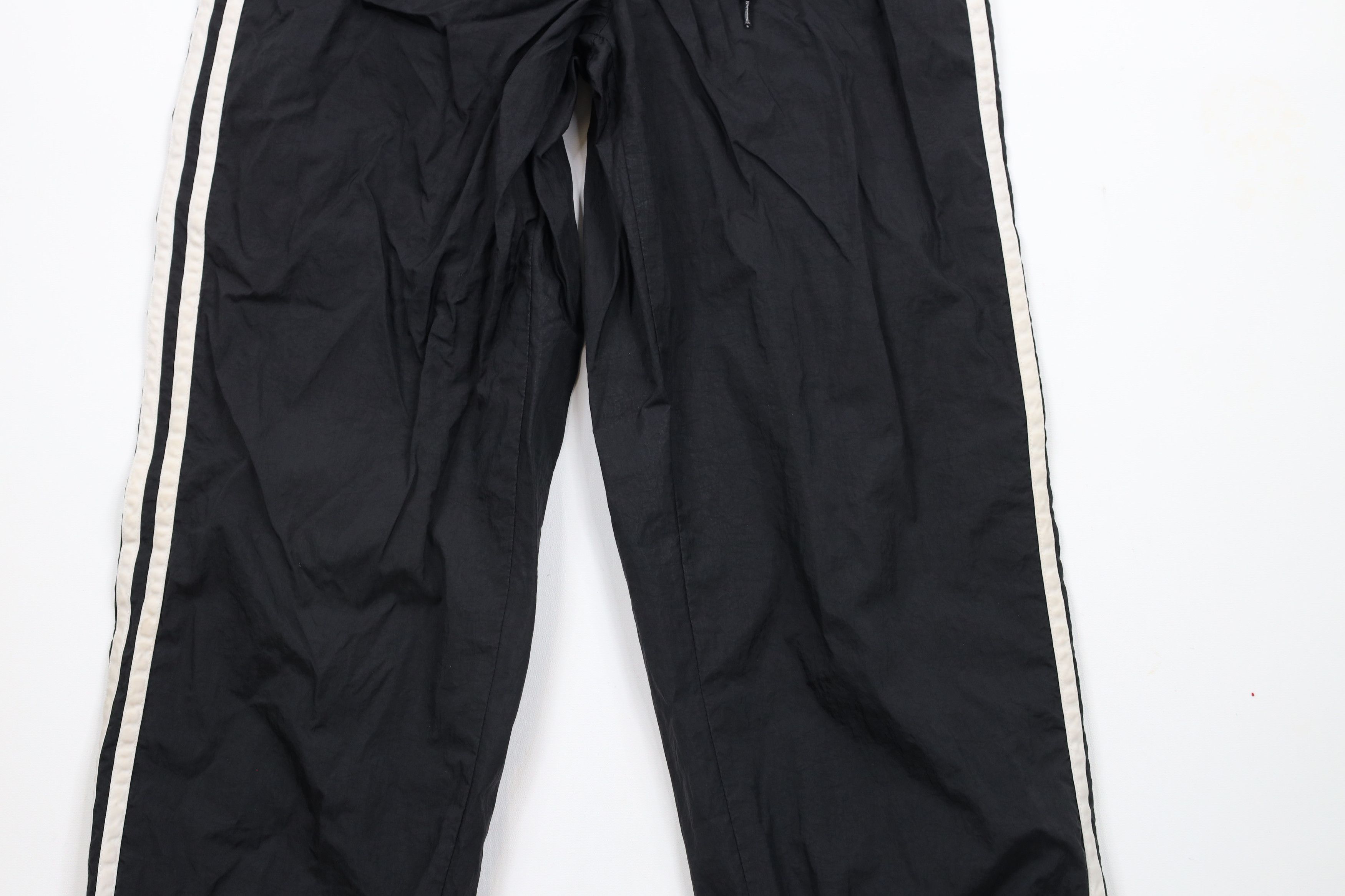 Adidas × Vintage Vintage 90s Adidas Out Striped Nylon Joggers Pants Black Size US 34 / EU 50 - 3 Thumbnail